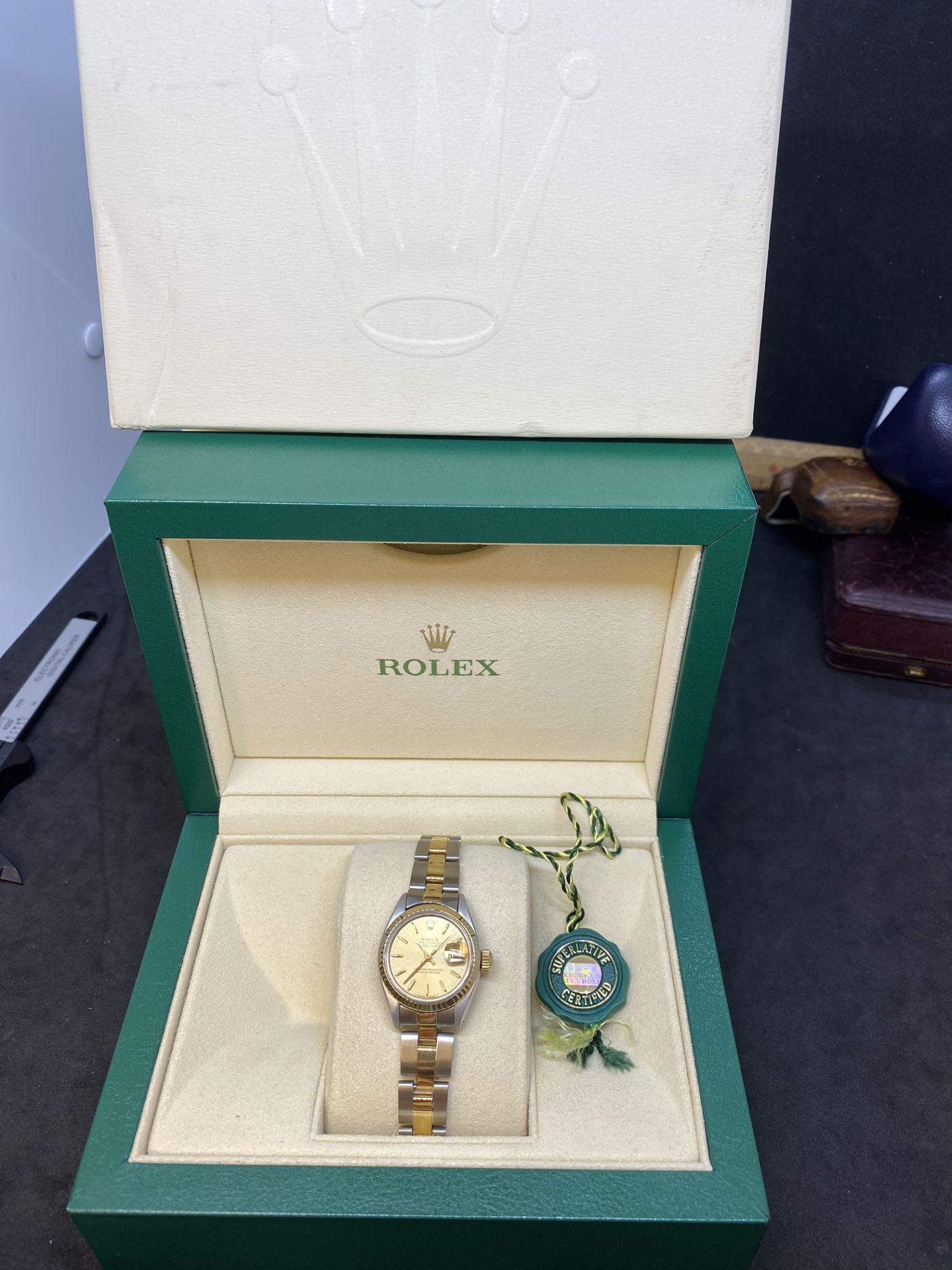 Rolex Steel & Gold Ladies Watch 6917 with Box - Image 2 of 11