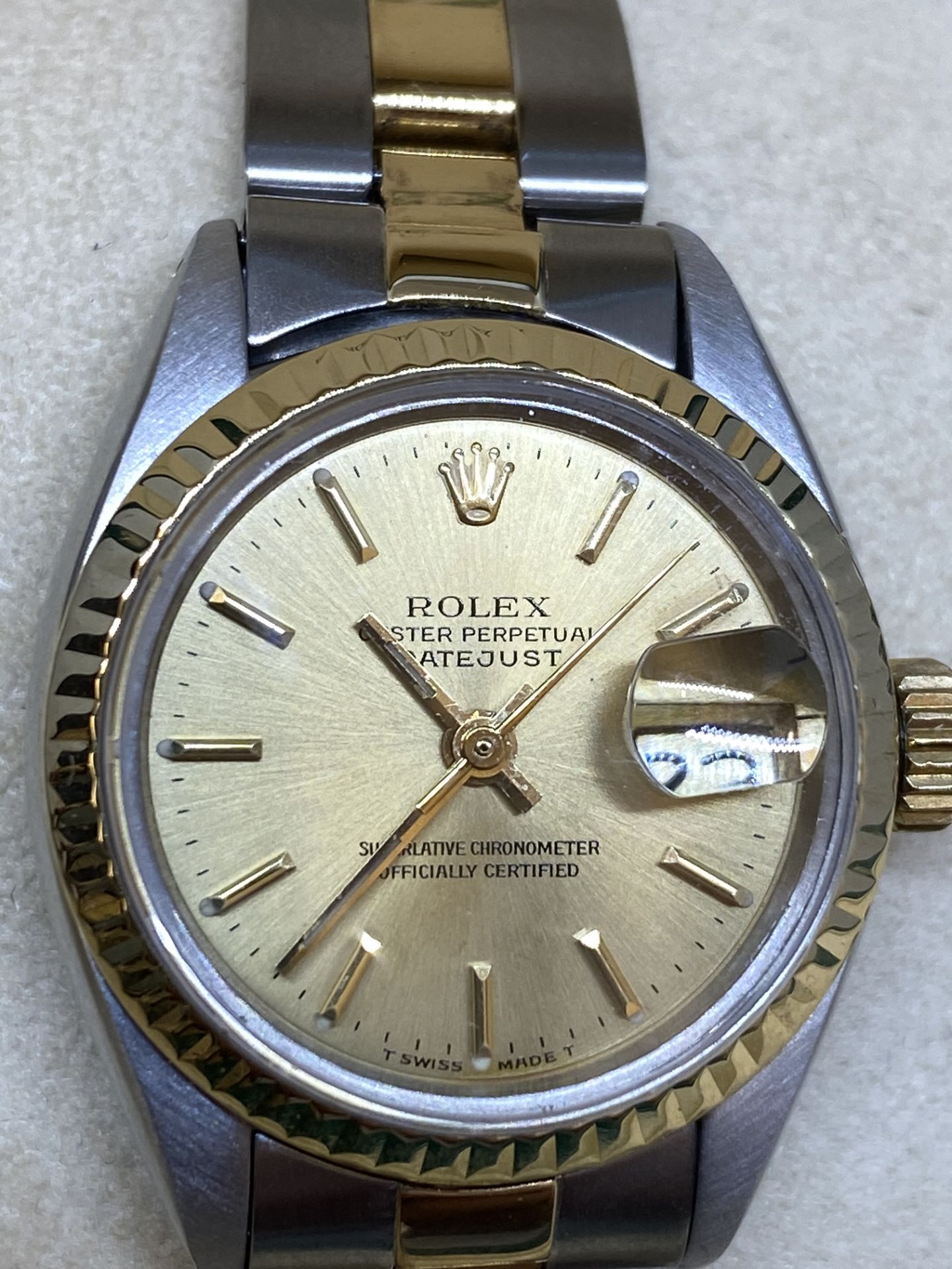 Rolex Steel & Gold Ladies Watch 6917 with Box - Image 6 of 11