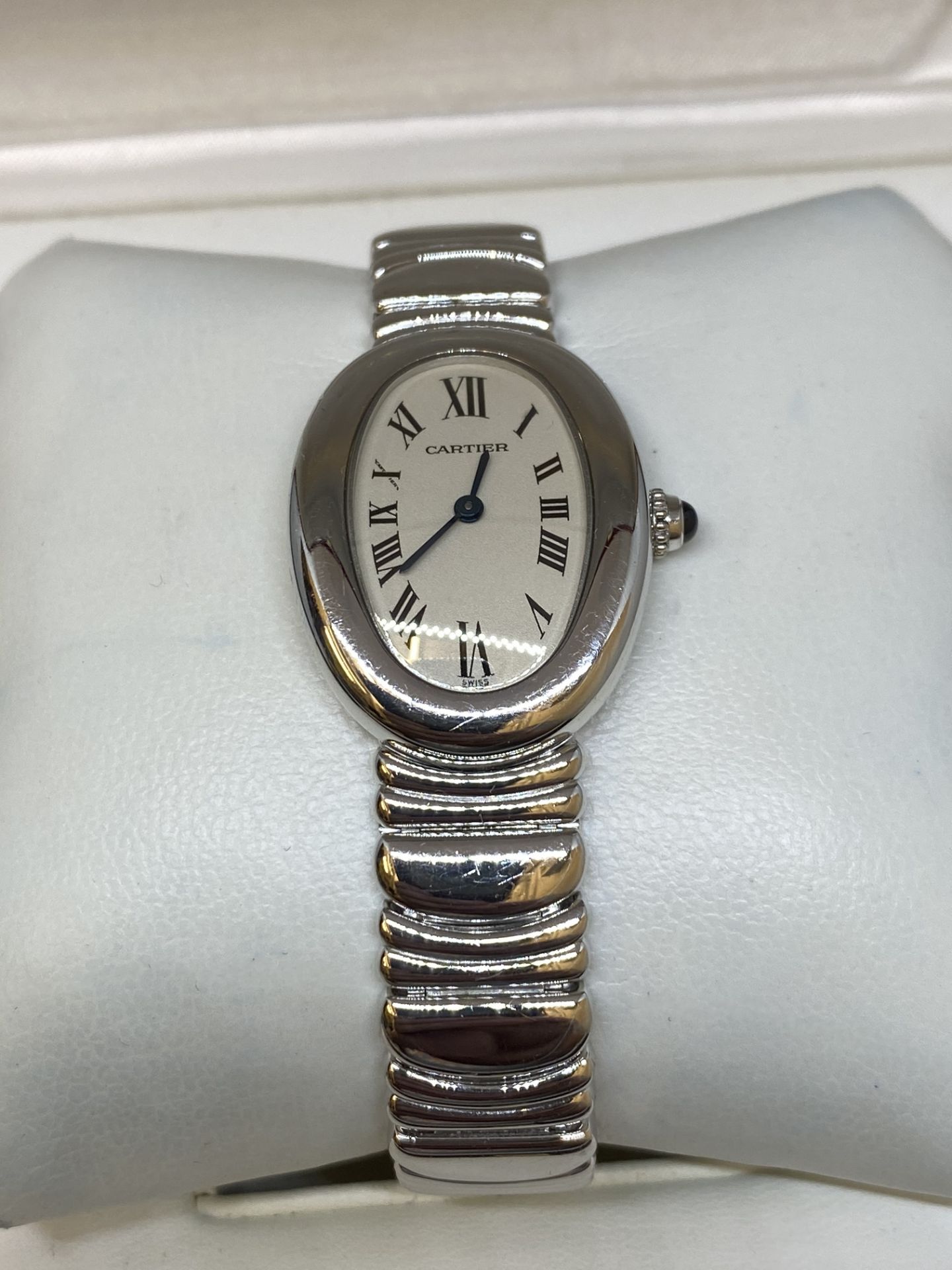 18ct White Gold Cartier Baignoire Mode;: 1955 Watch - Image 2 of 13