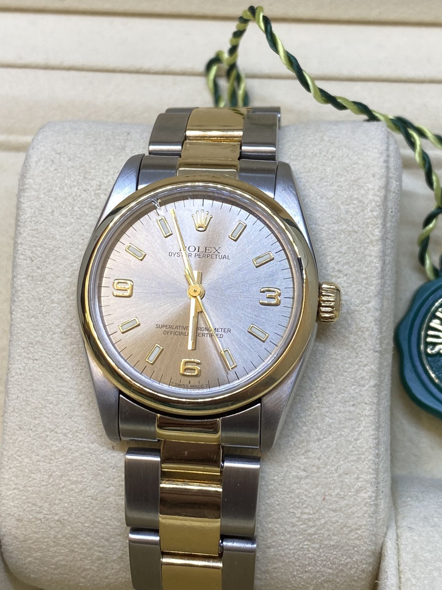 Rolex Steel & Gold Midsize Watch with Box - Image 3 of 10