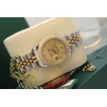 Rolex Datejust *Champagne* 26' - 18ct Gold & Steel (Rolex Certificate/ Box etc.)