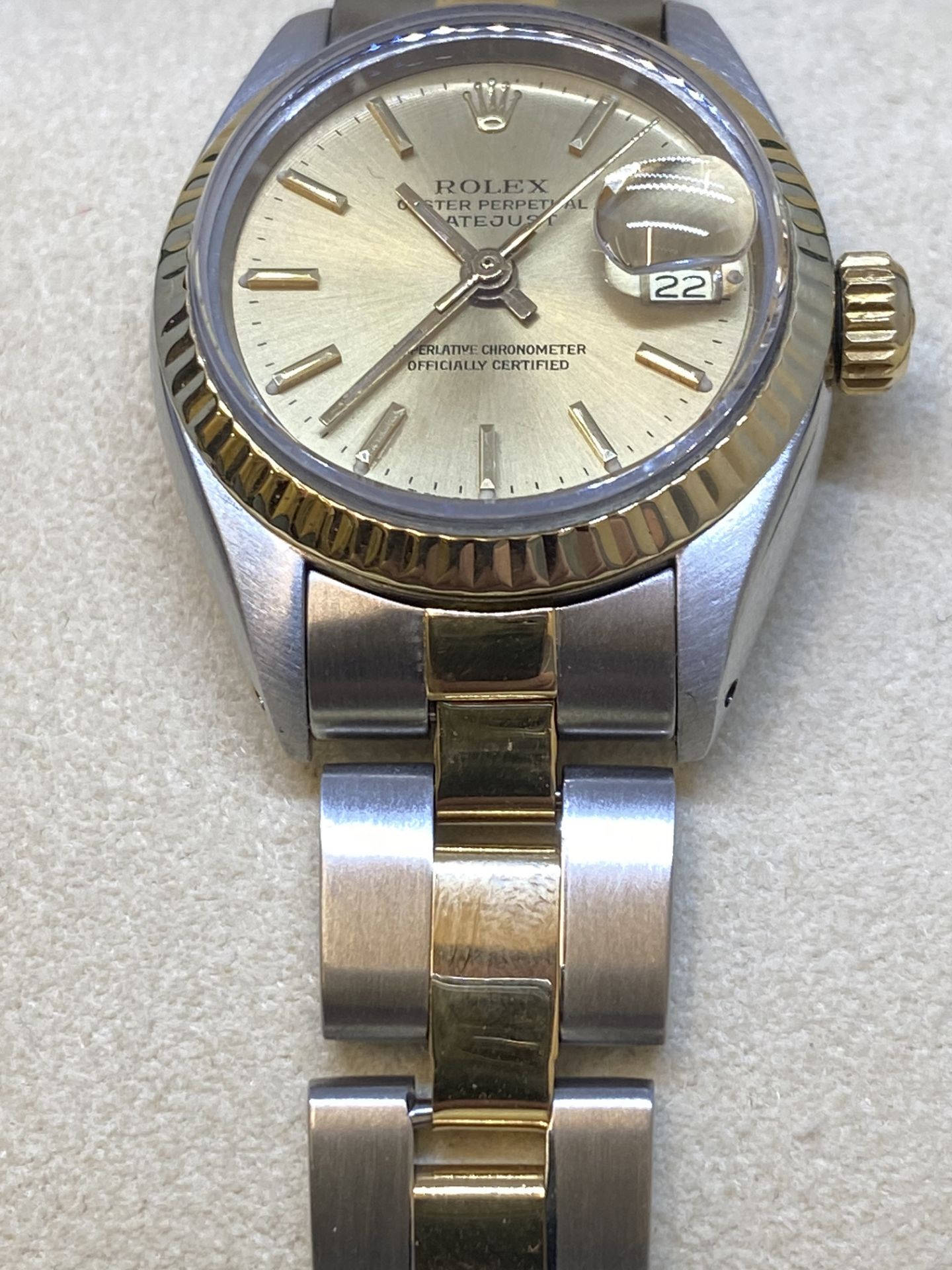 Rolex Steel & Gold Ladies Watch 6917 with Box - Image 5 of 11