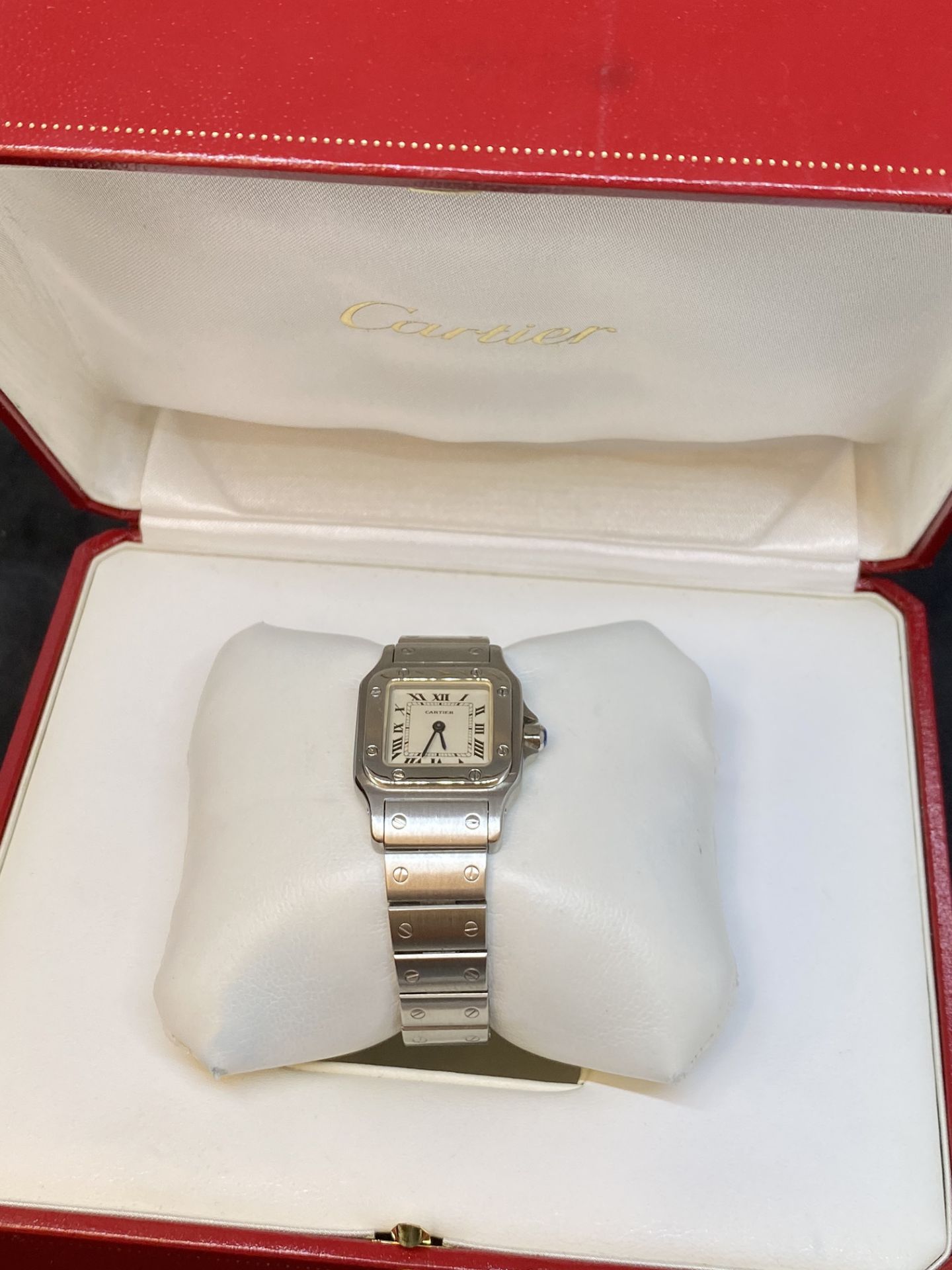 Cartier Santos Galbée Ladies 24mm Quartz Watch + Box