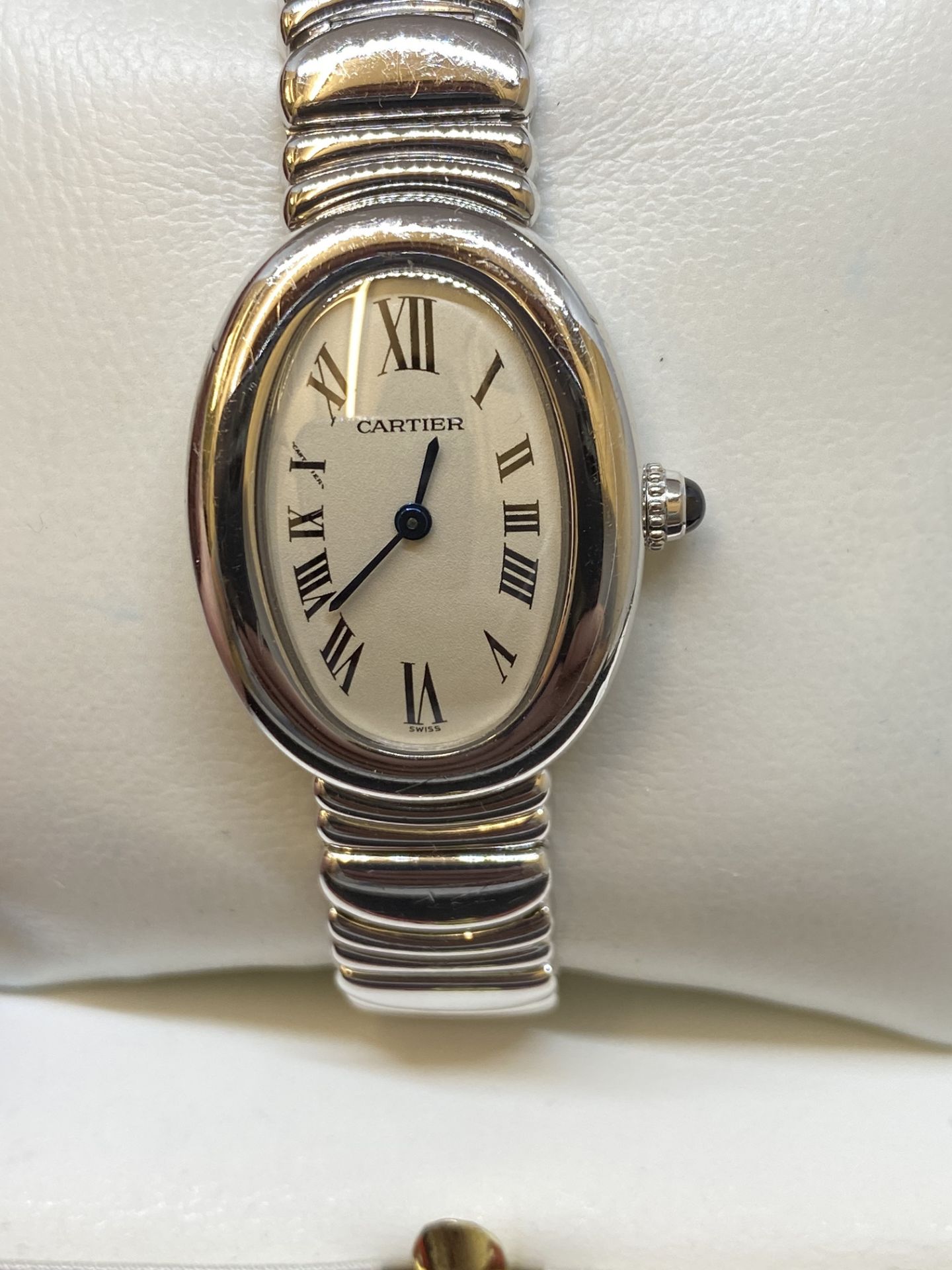 18ct White Gold Cartier Baignoire Mode;: 1955 Watch - Image 3 of 13
