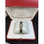 Diamond Set Cartier Tankissme 2831 - 18ct gold Ladies Watch - 95 grams - With Box