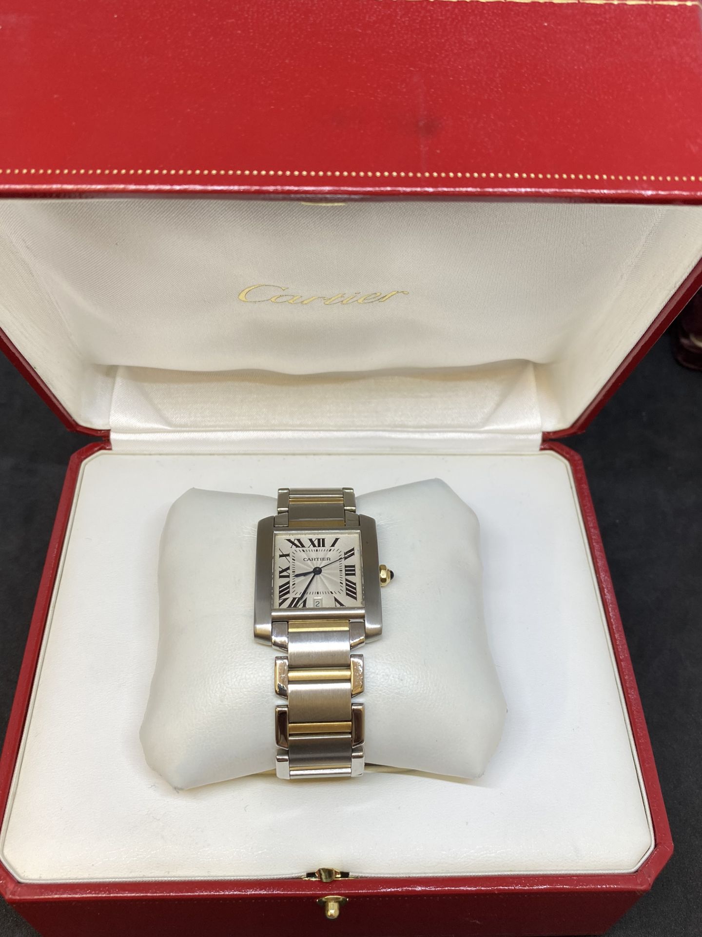 Cartier Steel & Yellow Gold Tank Francaise, 2302, Automatic