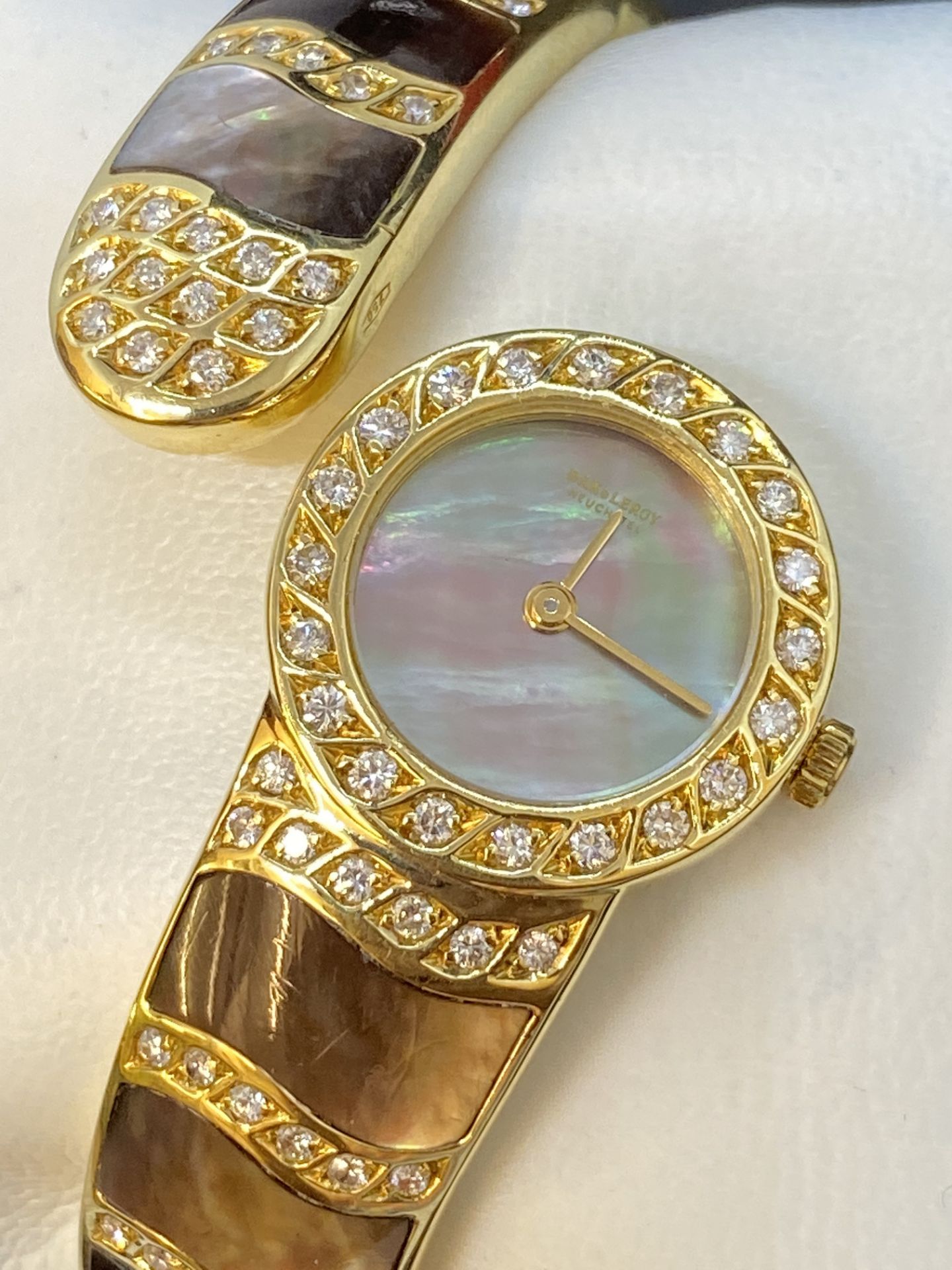 RARE BAK & LEROY GOLD DIAMOND SET WATCH - Image 3 of 8