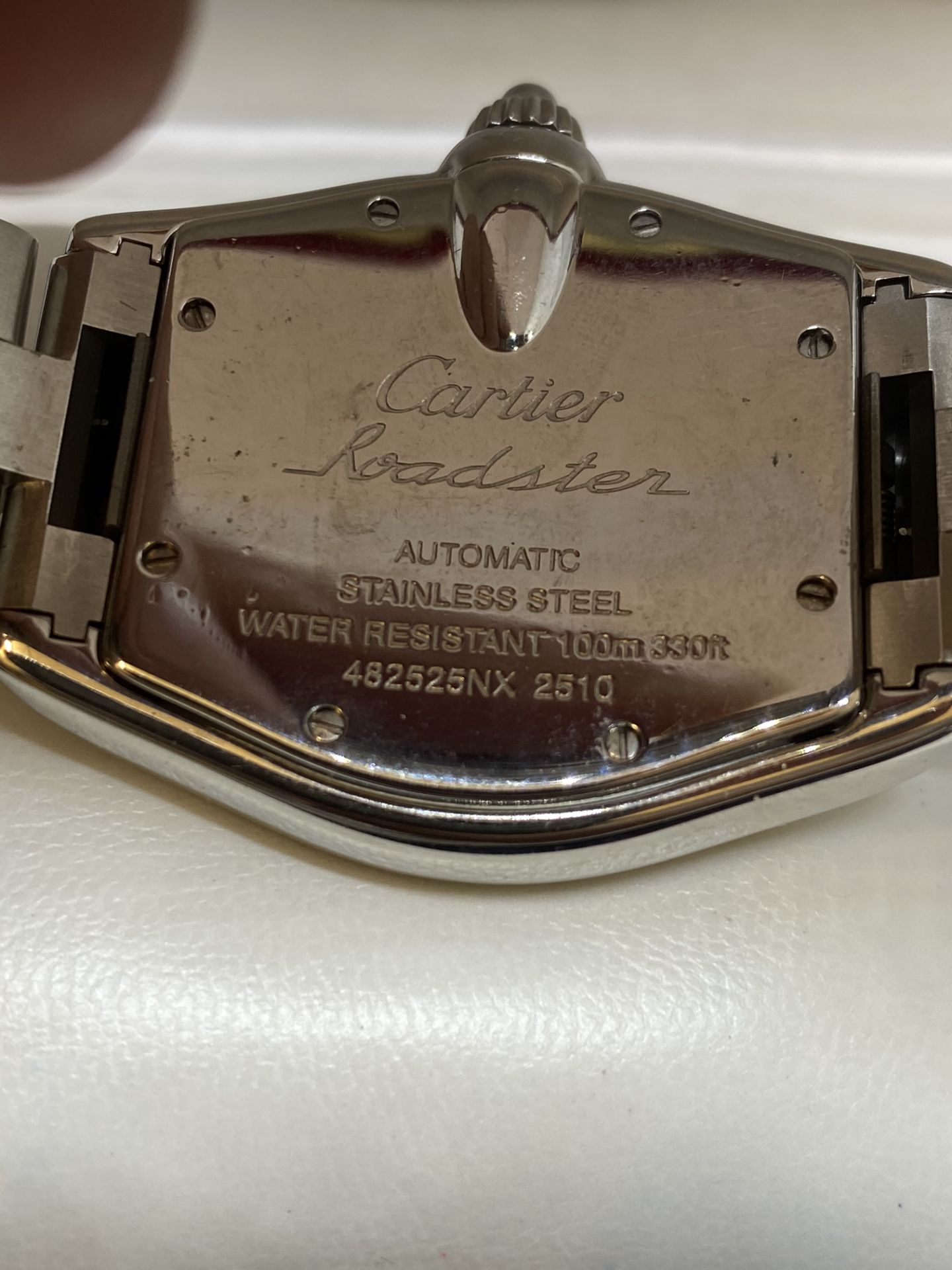 STAINLESS STEEL CARTIER ROADSTER AUTOMATIC WATCH - Image 10 of 11