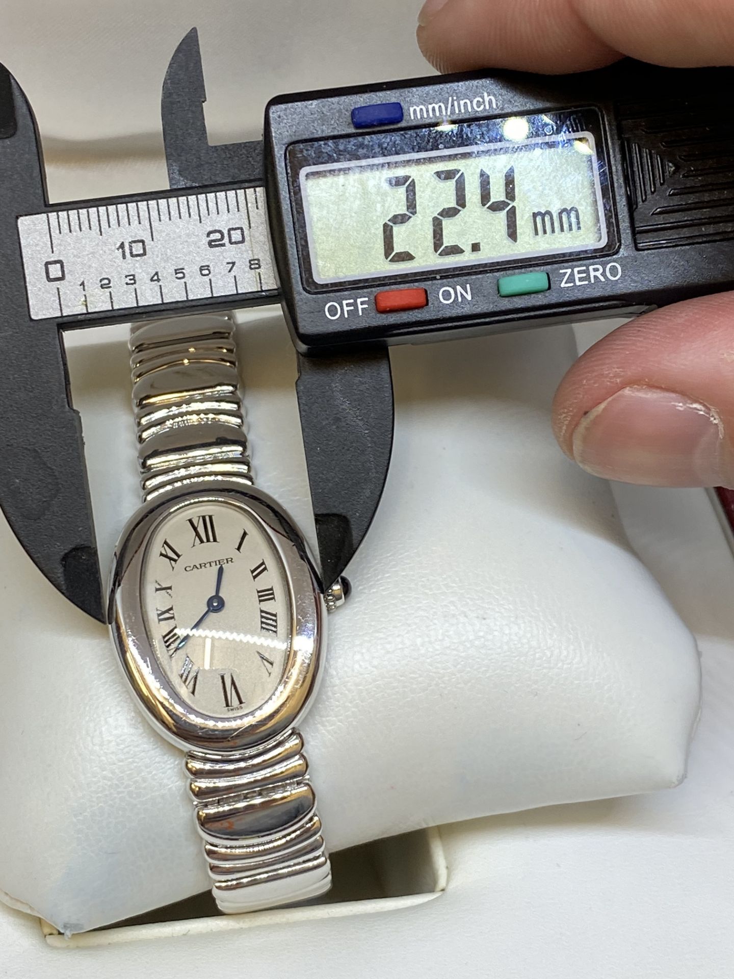 18ct White Gold Cartier Baignoire Mode;: 1955 Watch - Image 10 of 13