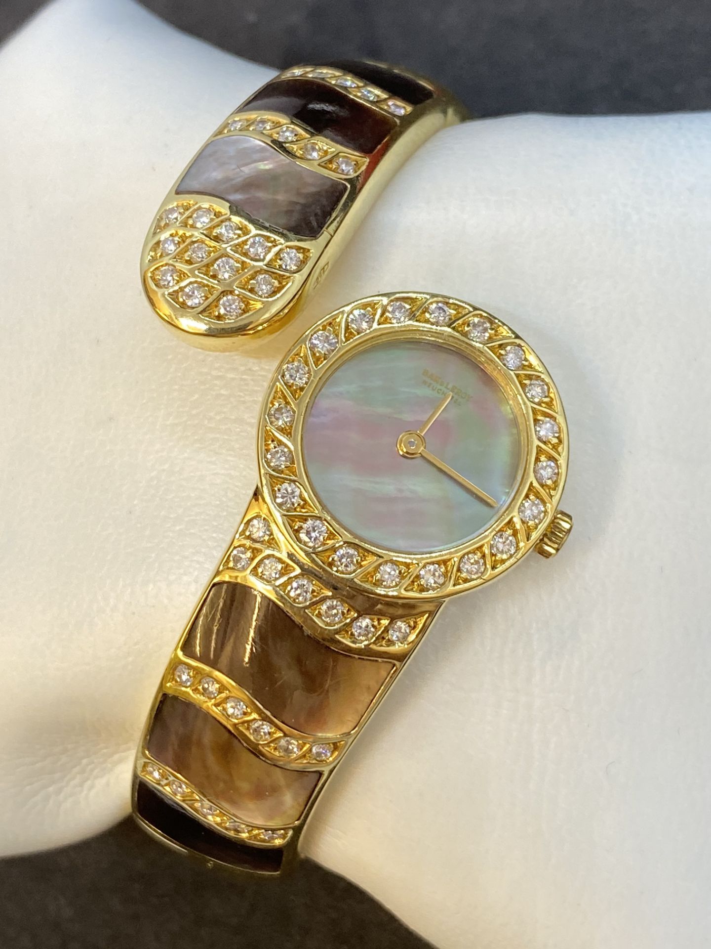 RARE BAK & LEROY GOLD DIAMOND SET WATCH