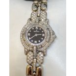 DIAMOND SET BERTOLUCCI 18k GOLD WATCH - 79 GRAMS