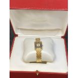 18ct Gold Cartier Watch Set with Diamonds