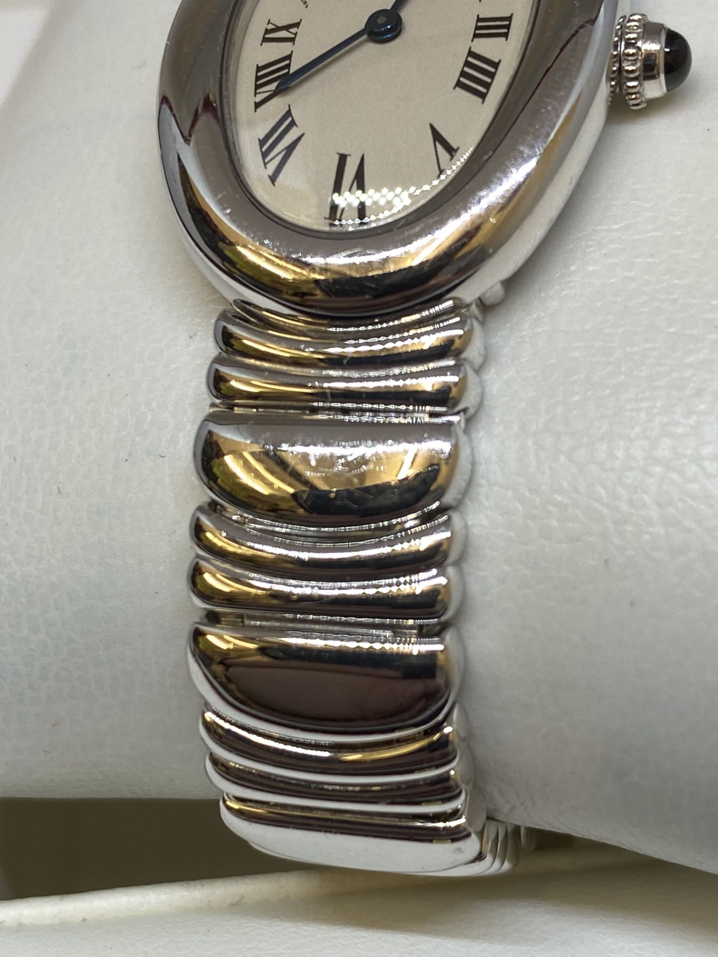 18ct White Gold Cartier Baignoire Mode;: 1955 Watch - Image 7 of 13