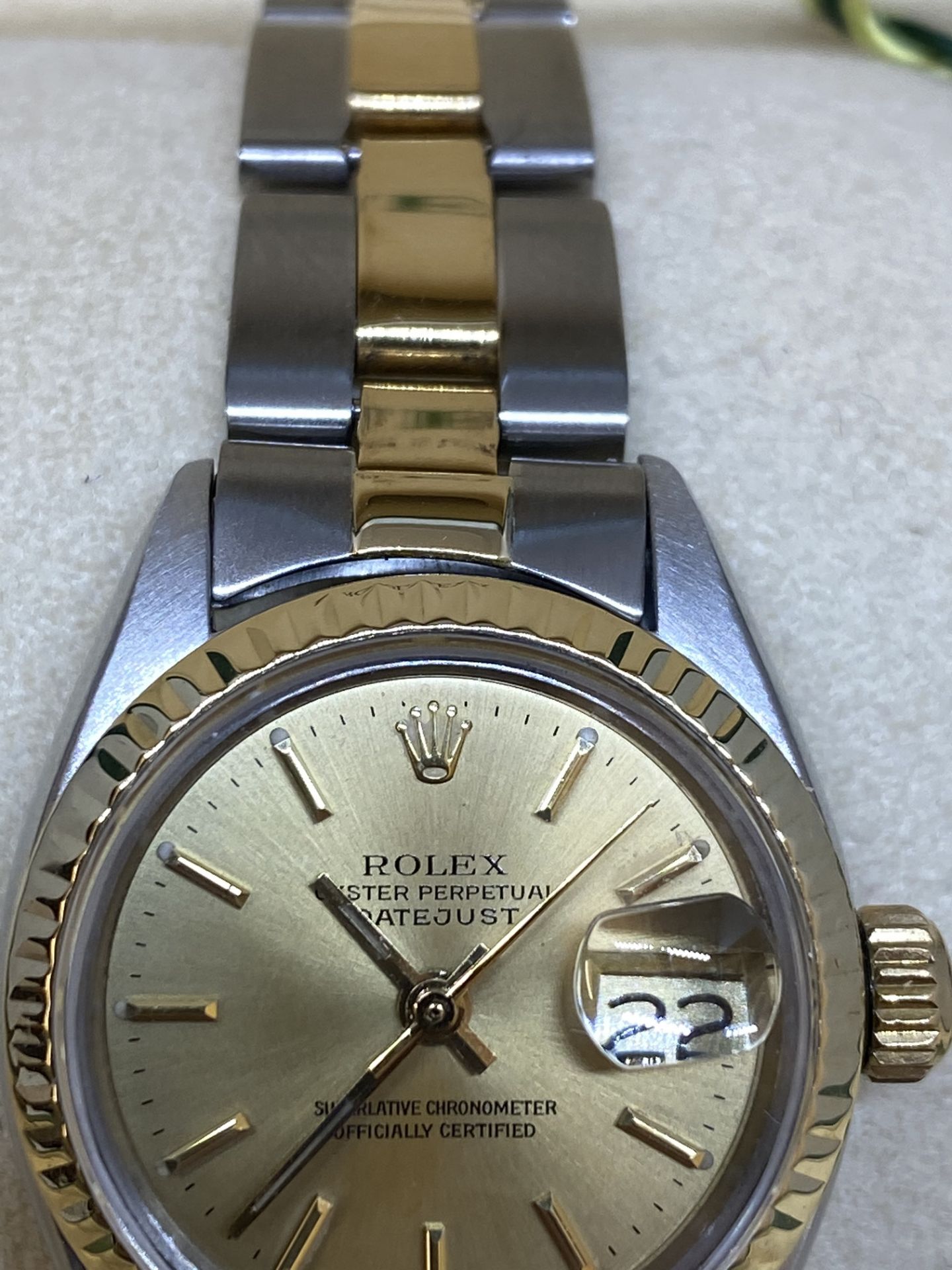 Rolex Steel & Gold Ladies Watch 6917 with Box - Image 7 of 11