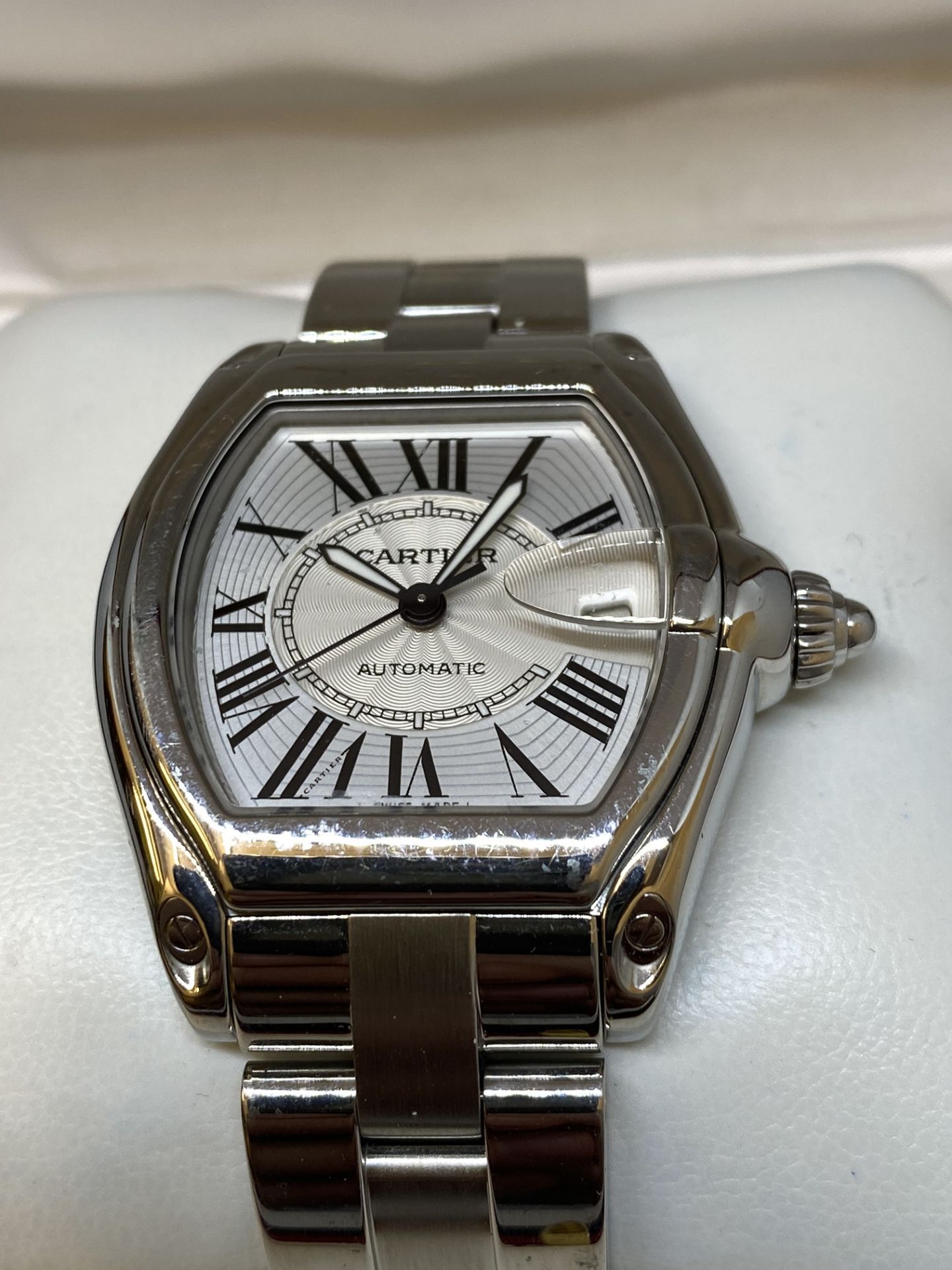 STAINLESS STEEL CARTIER ROADSTER AUTOMATIC WATCH - Image 3 of 11