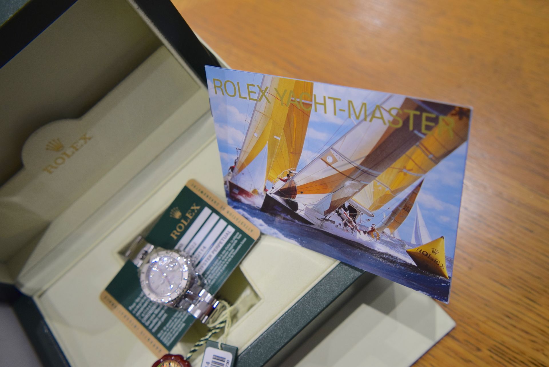 *Beautiful* 'Rolesium' Rolex Yachtmaster - Steel & Platinum (950) (Rolex Certificate/ Box etc.) - Image 4 of 9