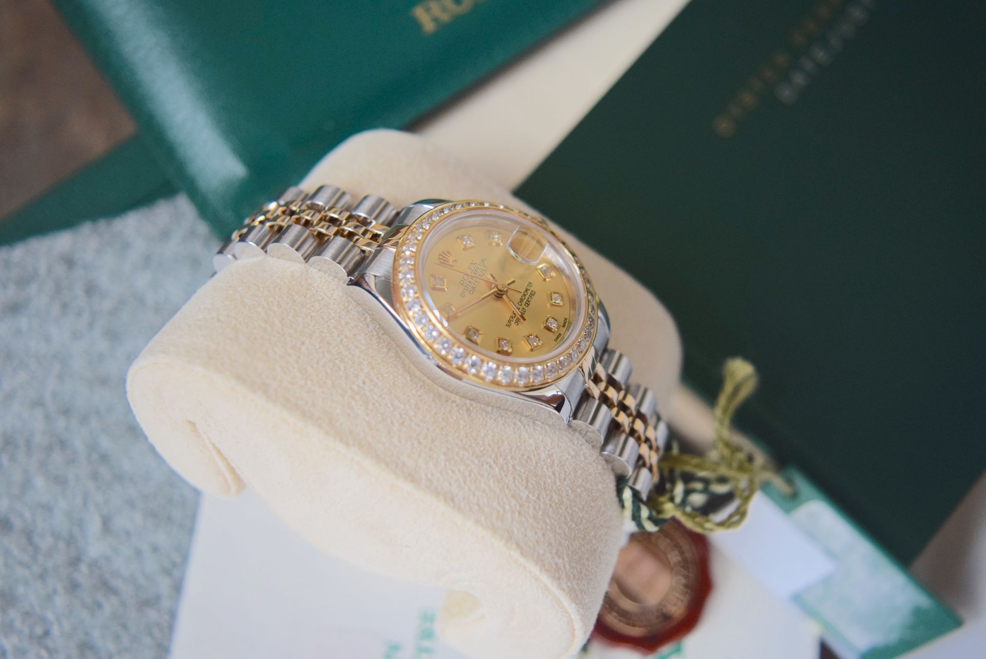 Rolex Datejust *Champagne* 26' - 18ct Gold & Steel (Rolex Certificate/ Box etc.) - Image 5 of 8