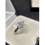 1.53ct DIAMOND SOLITAIRE RING SET IN 950 PLATINUM - APPROX SIZE M