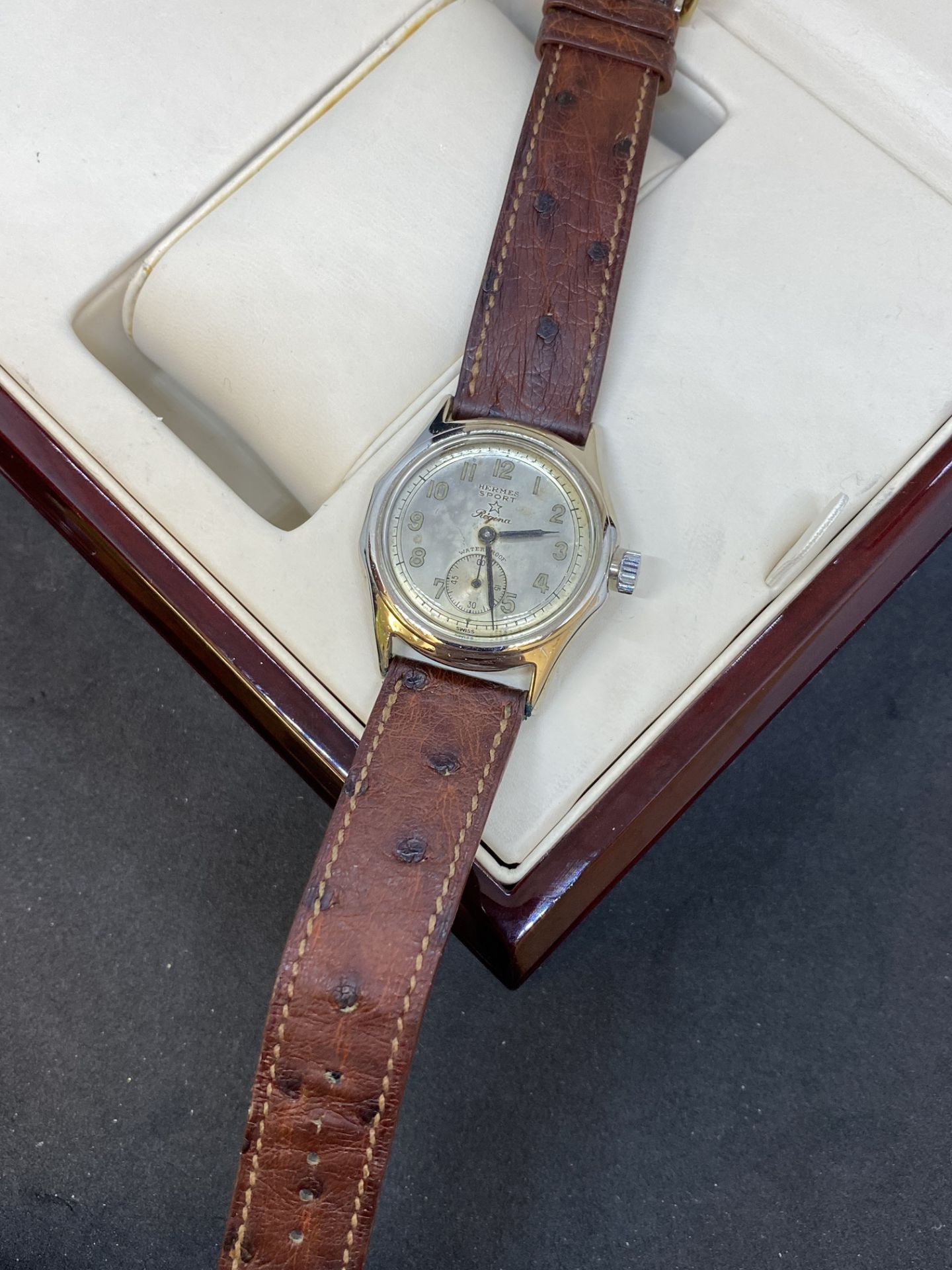 VINTAGE HERMES SPORT REGINA SWISS WATCH - Image 11 of 12