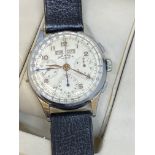 VINTAGE DOM CHRONO STAINLESS STEEL WATCH