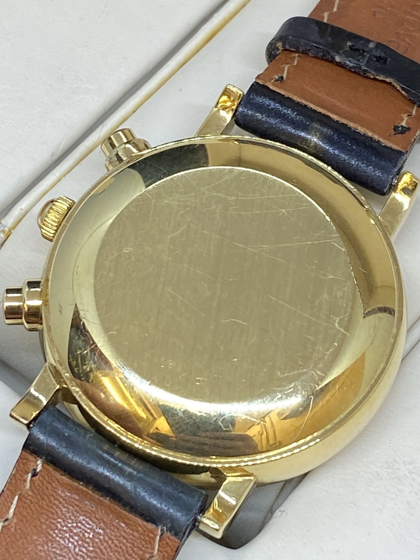 18ct GOLD BUCHERER AUTOMATIC CHRONOGRAPH WATCH - Image 10 of 12