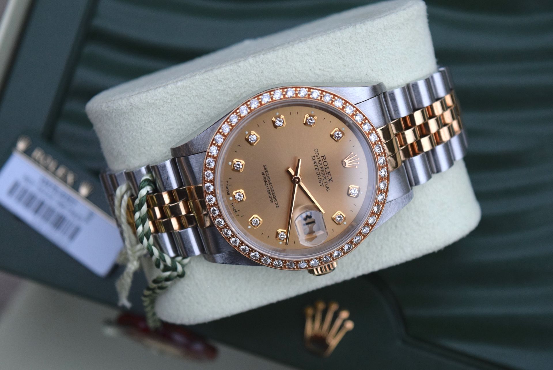 Rolex *Diamond* Datejust 36' 18ct Yellow Gold & Steel 'Jubilee' Model (£16,500 Prestige Valuation) - Image 3 of 21