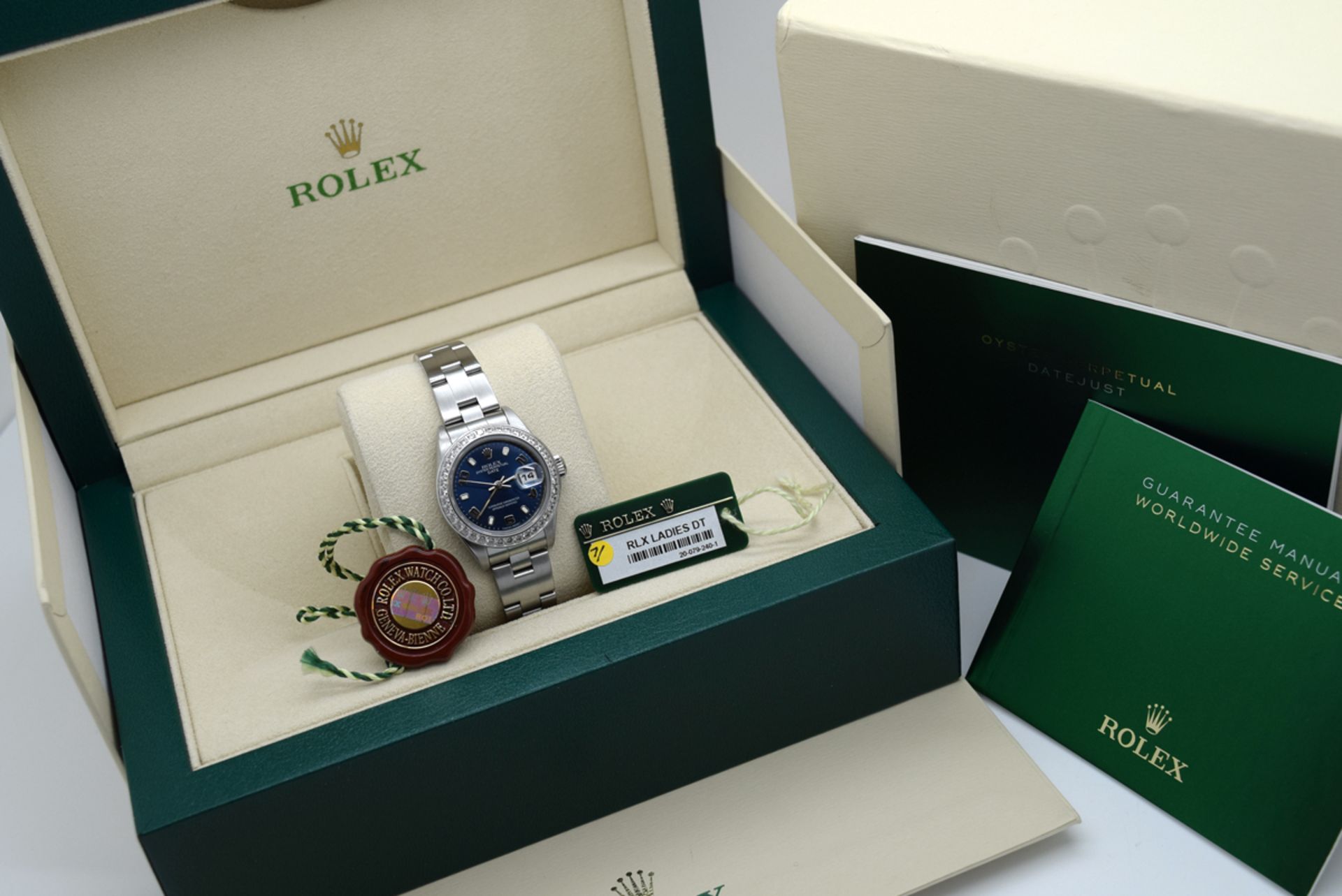 Rolex Ladies Date - 26mm - Stainless Steel with Navy Dial & Custom Bezel - Image 3 of 9