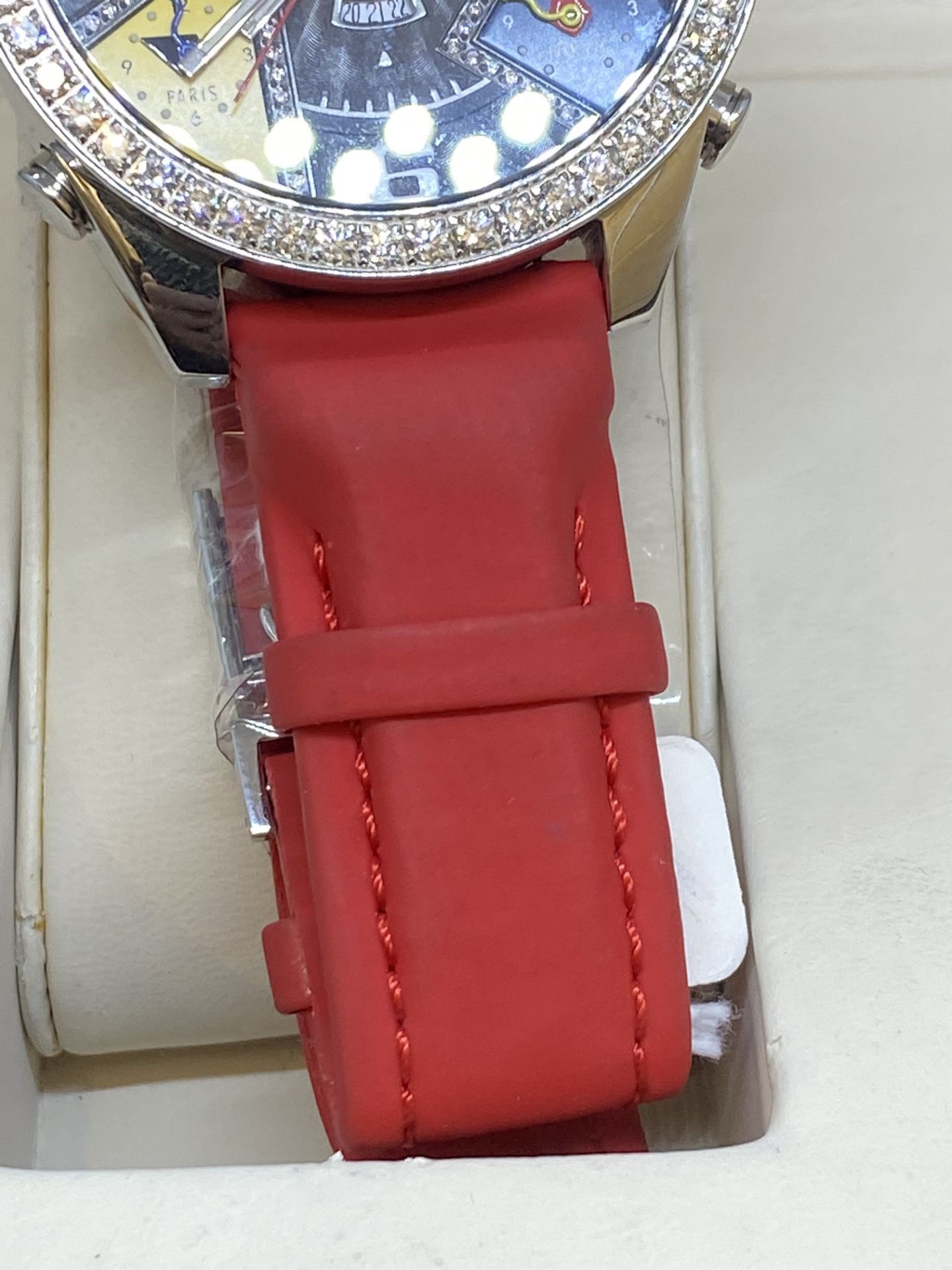 JACOB & CO 5 TIME ZONE DIAMOND SET WATCH 50mm - Image 7 of 10