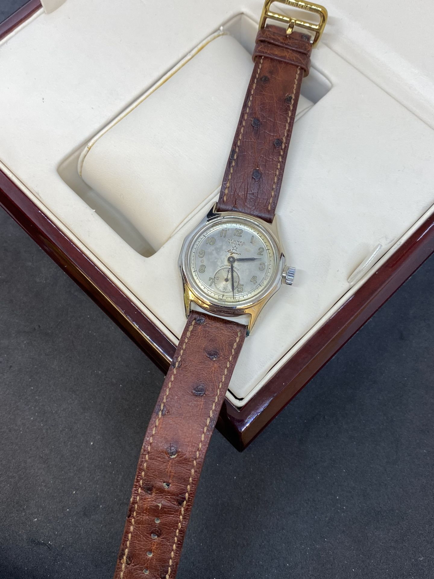 VINTAGE HERMES SPORT REGINA SWISS WATCH - Image 7 of 12