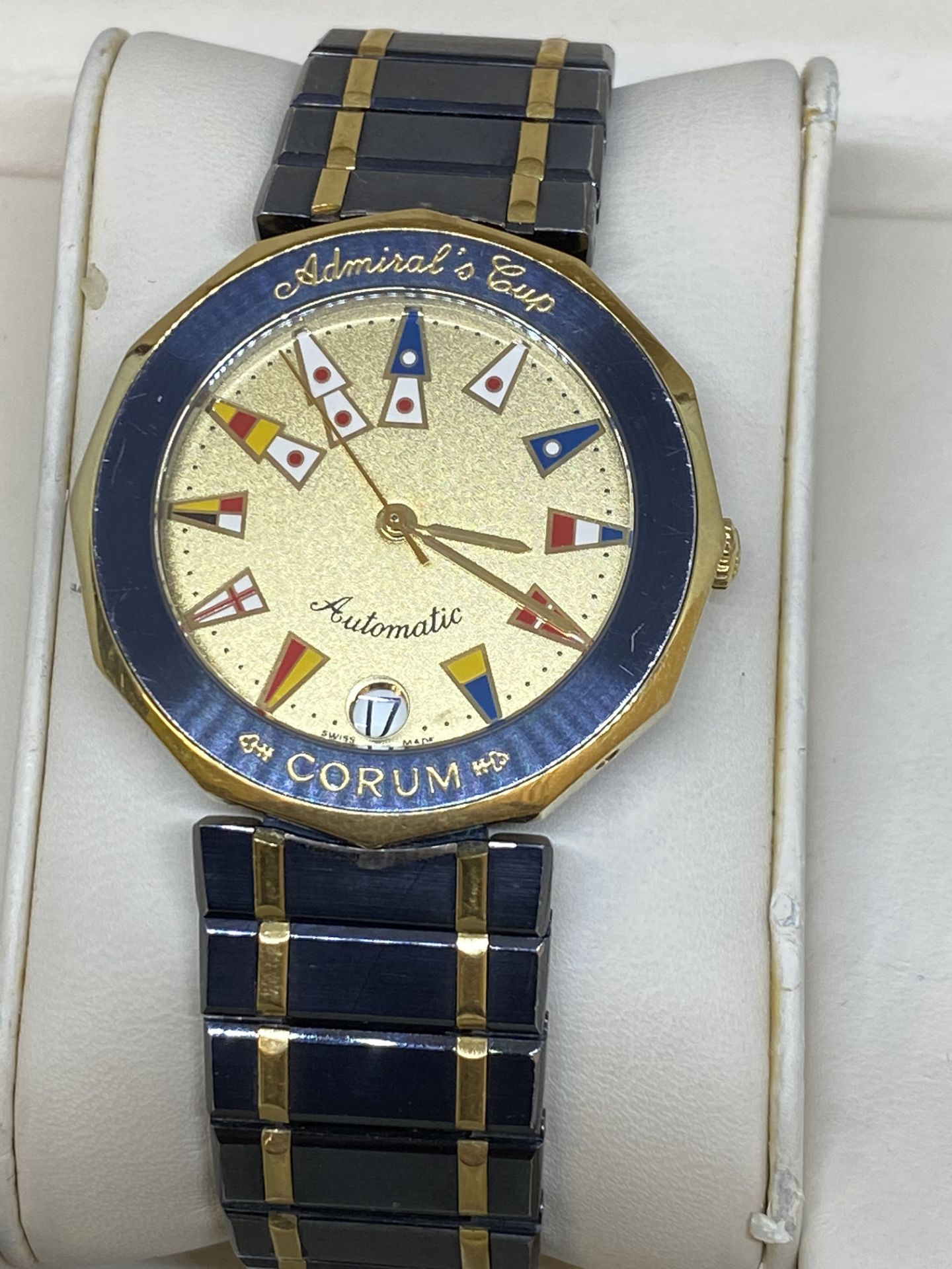 CORUM ADMIRALS CUP 18ct GOLD & S/STEEL AUTOMATIC WATCH