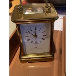 FINE MATTHEW NORMAN CARRIAGE CLOCK WITH BOX & PAPERS - NEEDS ATTENTION