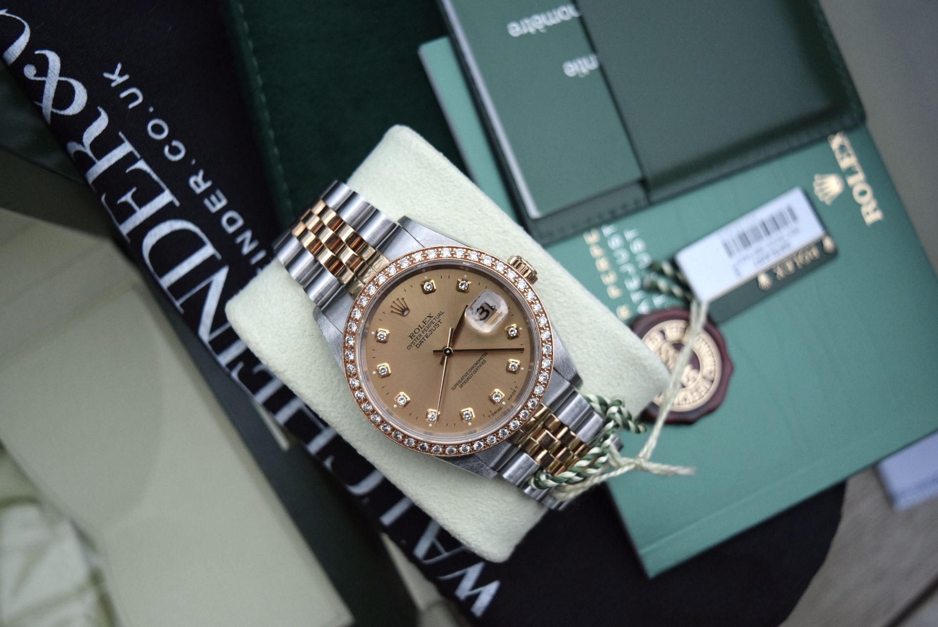 Rolex *Diamond* Datejust 36' 18ct Yellow Gold & Steel 'Jubilee' Model (£16,500 Prestige Valuation) - Image 6 of 21