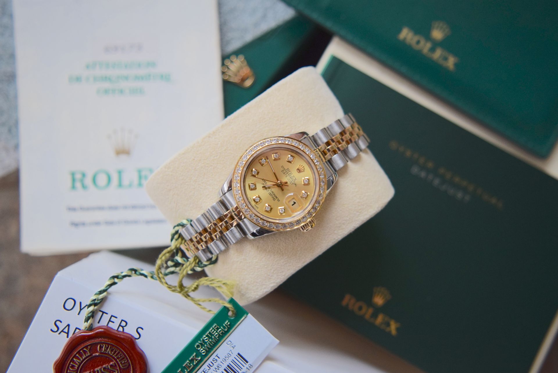 Rolex Datejust *Champagne* 26' - 18ct Gold & Steel (Rolex Certificate/ Box etc.) - Image 4 of 8