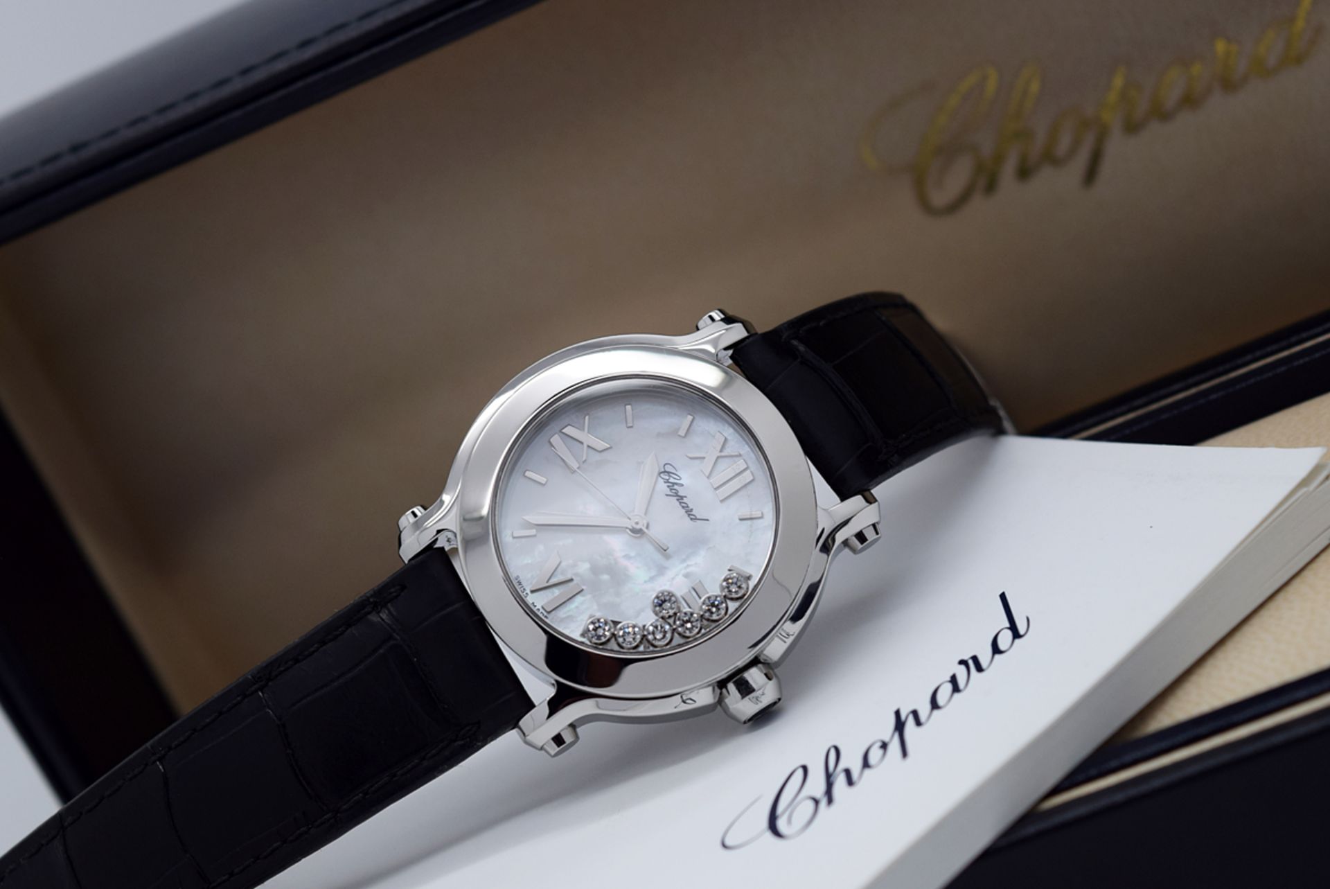 Chopard Happy Sport - Diamond Model with Mother of Pearl Dial!