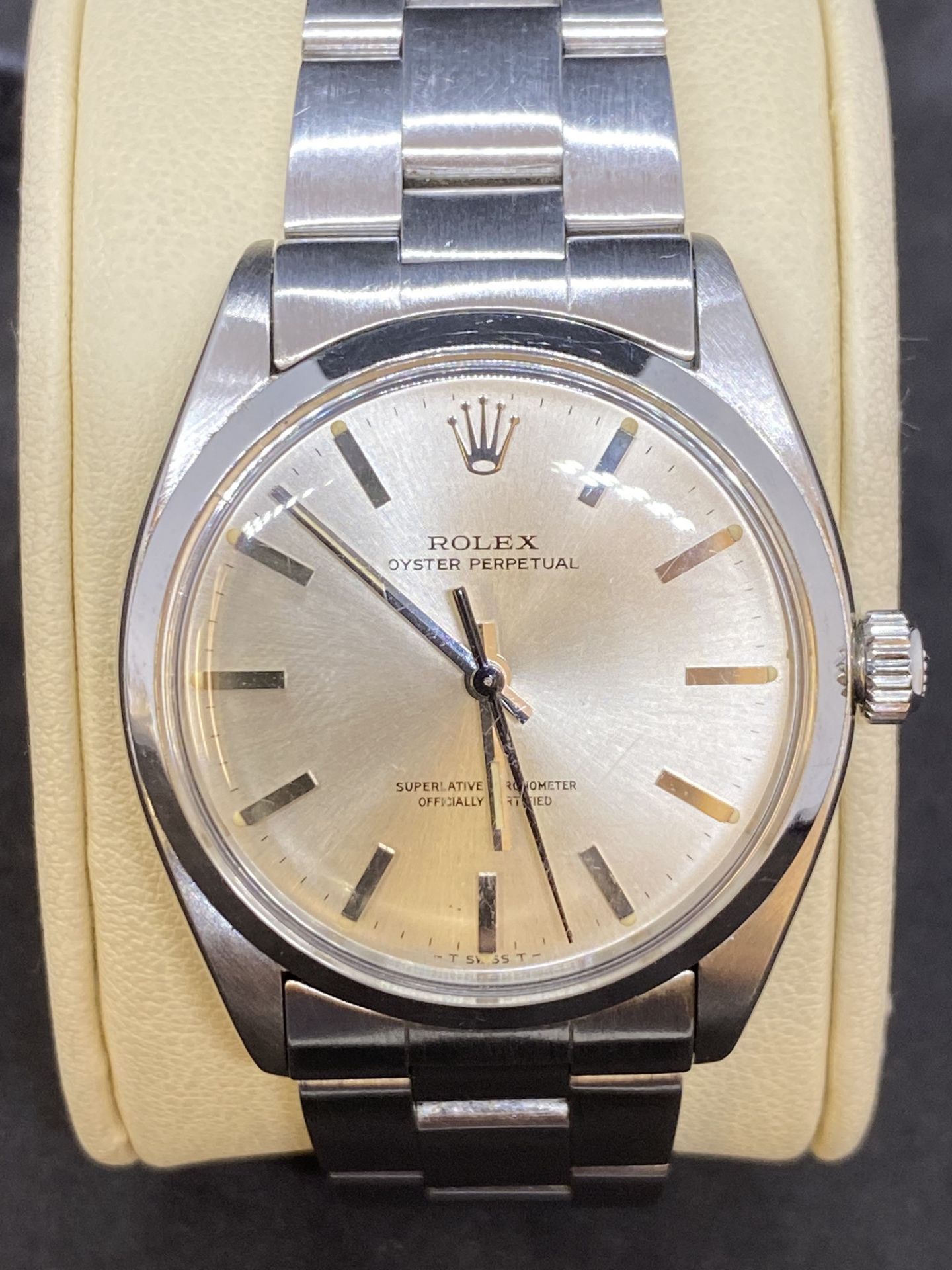 ROLEX OYSTER PERPETUAL STAINLESS STEEL AUTOMATIC WATCH - Image 2 of 7