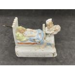 "When a man is married his troubles begin" Porcelain Figurine