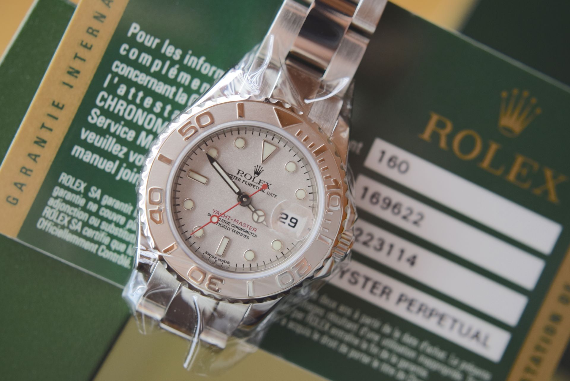 *Beautiful* Rare 'Rolesium' Rolex Yachtmaster - Steel & Platinum (950) (Rolex Certificate/ Box etc.) - Image 7 of 13