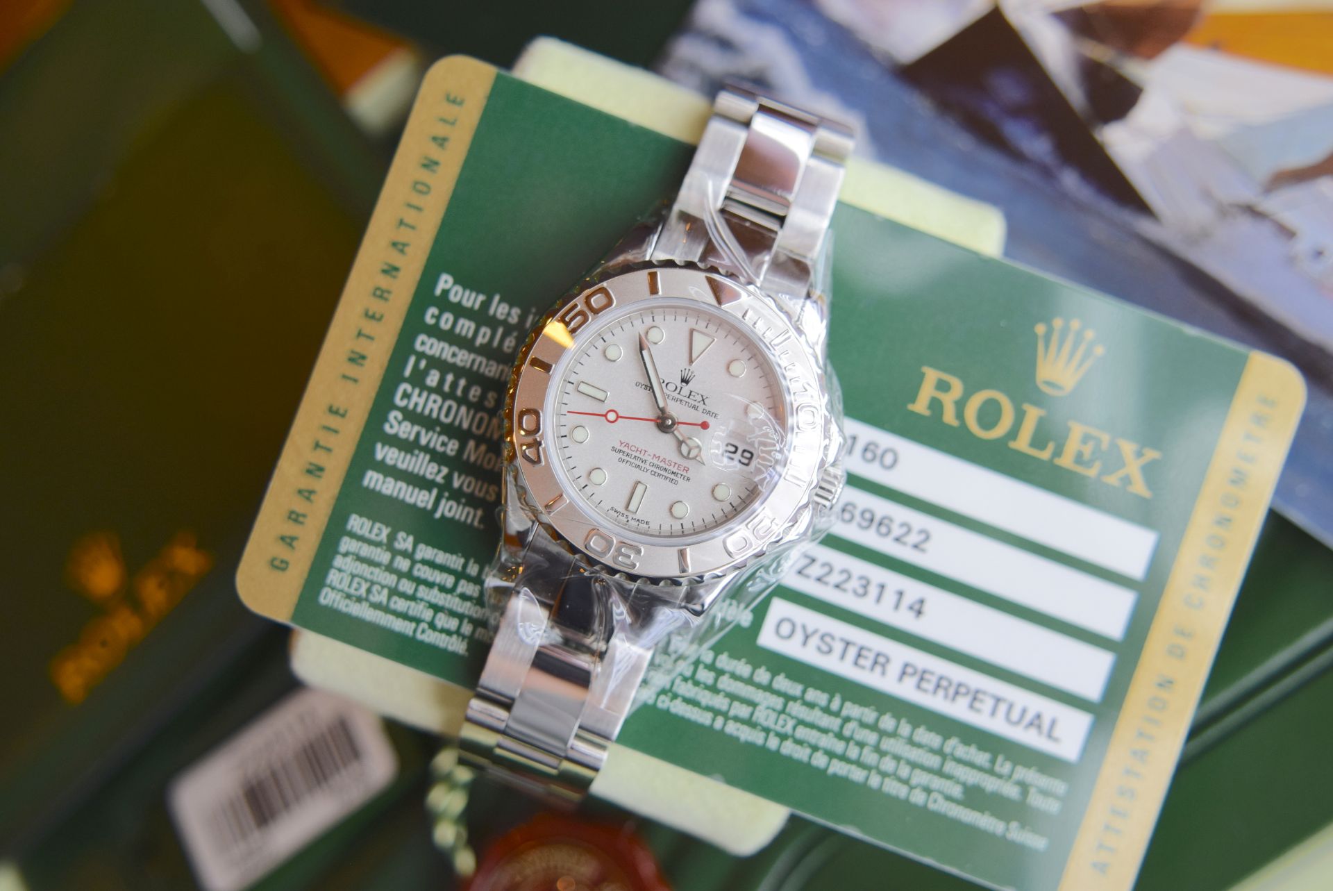 *Beautiful* Rare 'Rolesium' Rolex Yachtmaster - Steel & Platinum (950) (Rolex Certificate/ Box etc.)