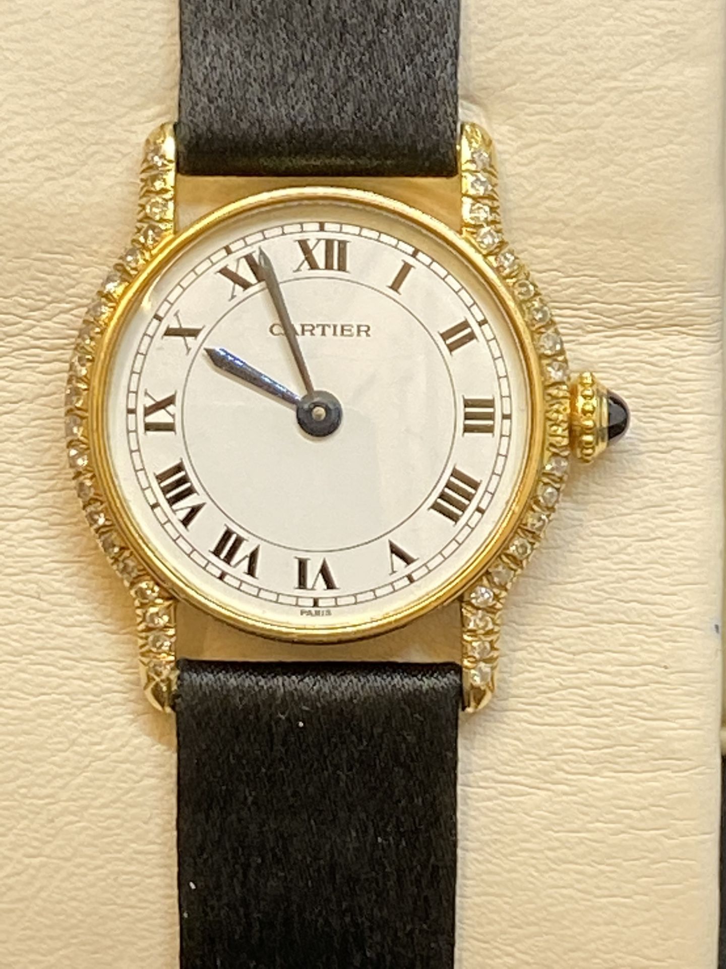 18ct GOLD DIAMOND SET CARTIER WATCH