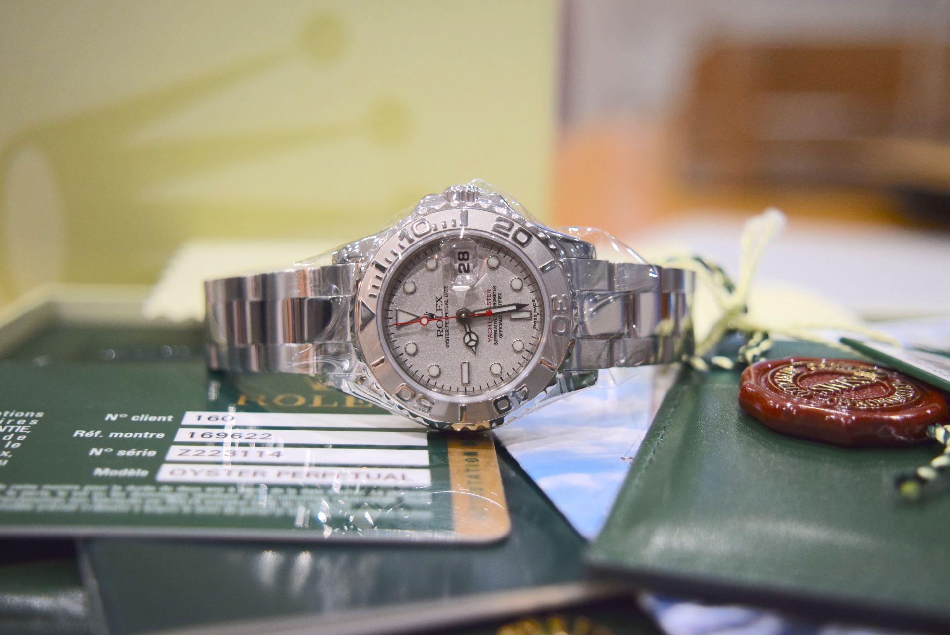 *Beautiful* Rare 'Rolesium' Rolex Yachtmaster - Steel & Platinum (950) (Rolex Certificate/ Box etc.) - Image 2 of 13