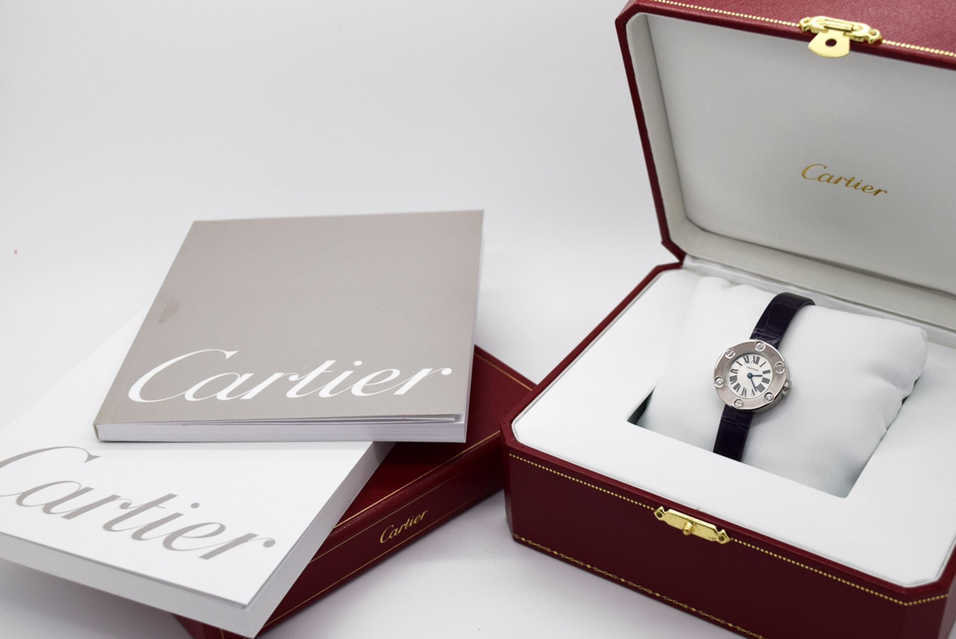 CARTIER 'LOVE' DIAMONDS WATCH - 18K WHITE GOLD AND DIAMONDS - BOX AND PAPERS! - Image 2 of 15