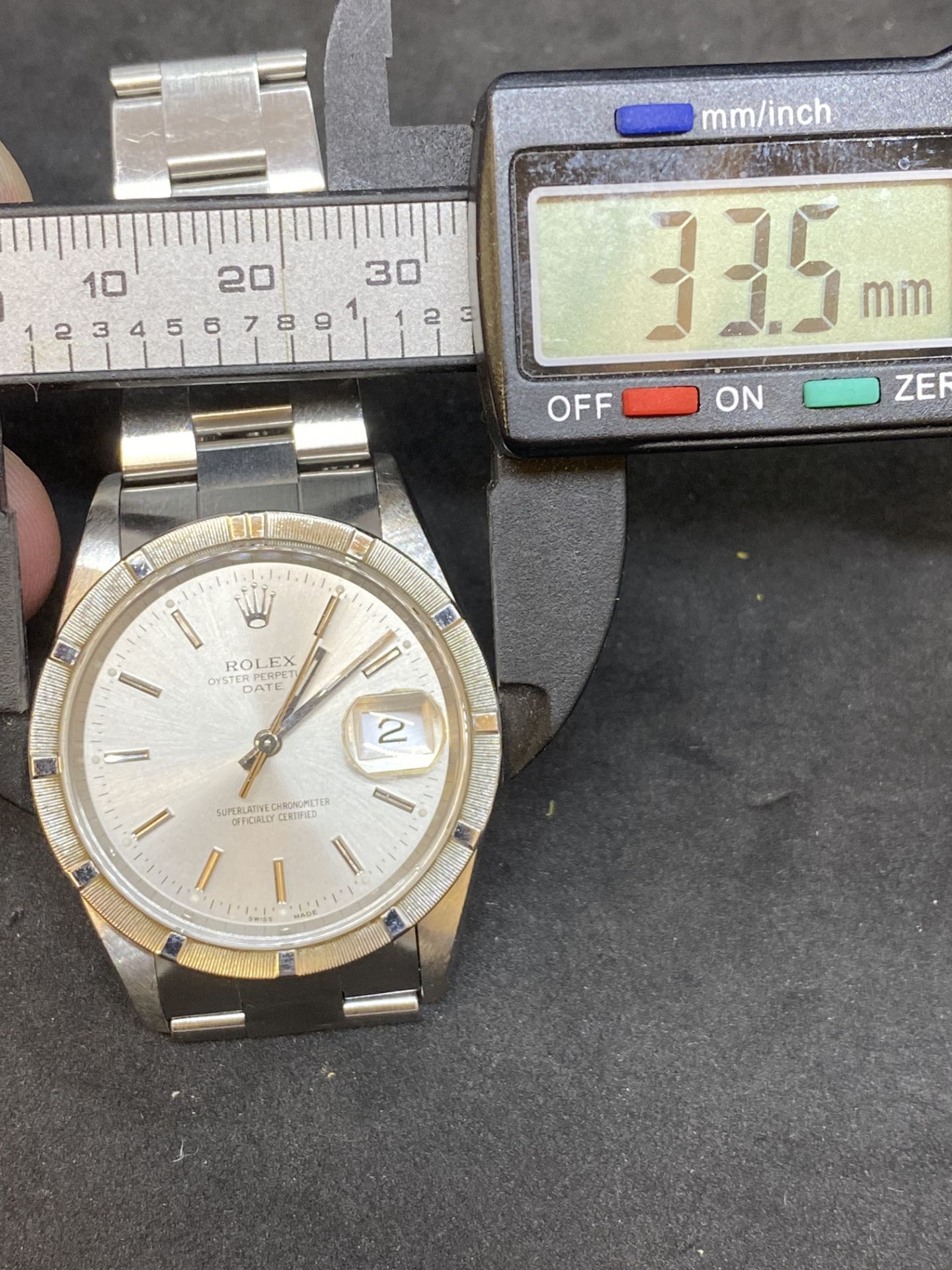 ROLEX OYSTER PERPETUAL DATE STAINLESS STEEL WATCH - Image 6 of 8