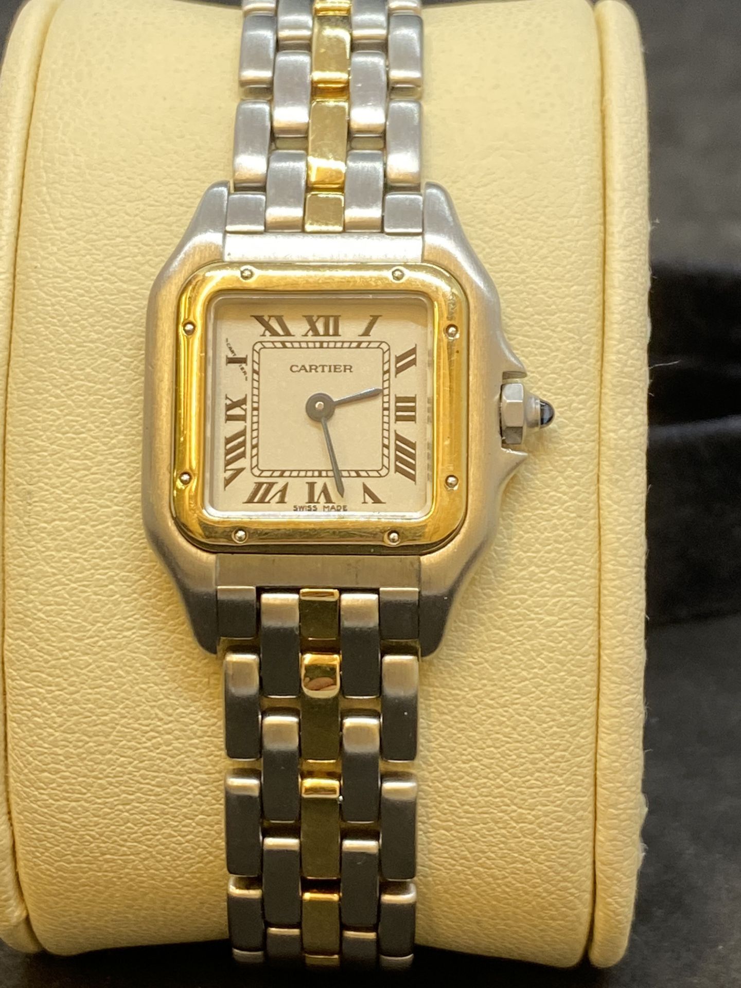 STEEL & GOLD CARTIER PANTHER WATCH - Image 2 of 10