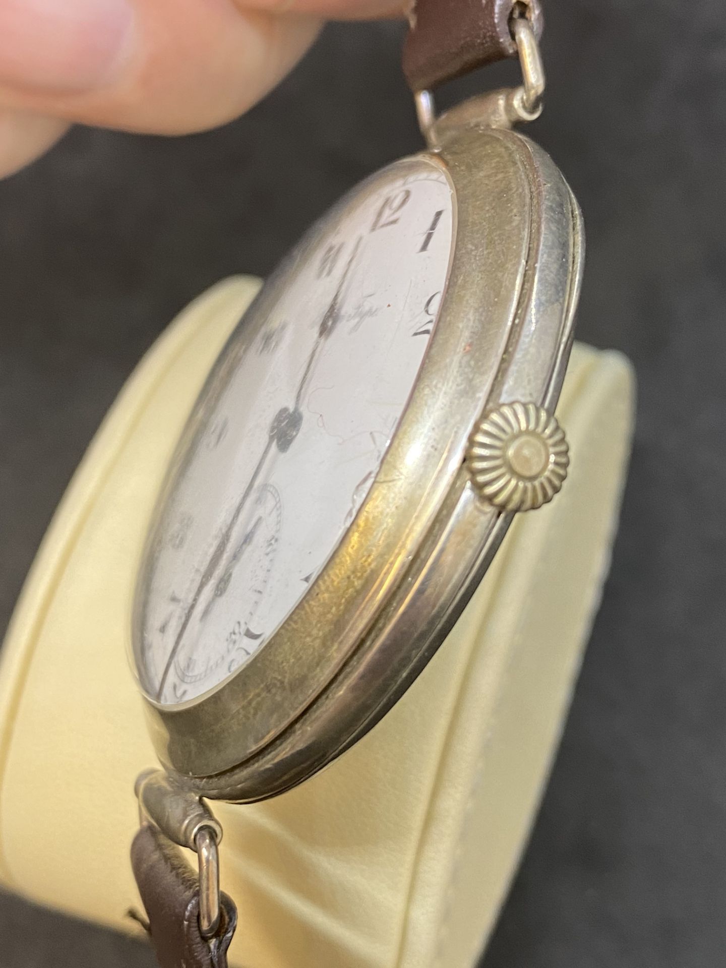 LARGE WATCH (POSSIBLY CONVERTED POCKET WATCH?) - Image 4 of 12