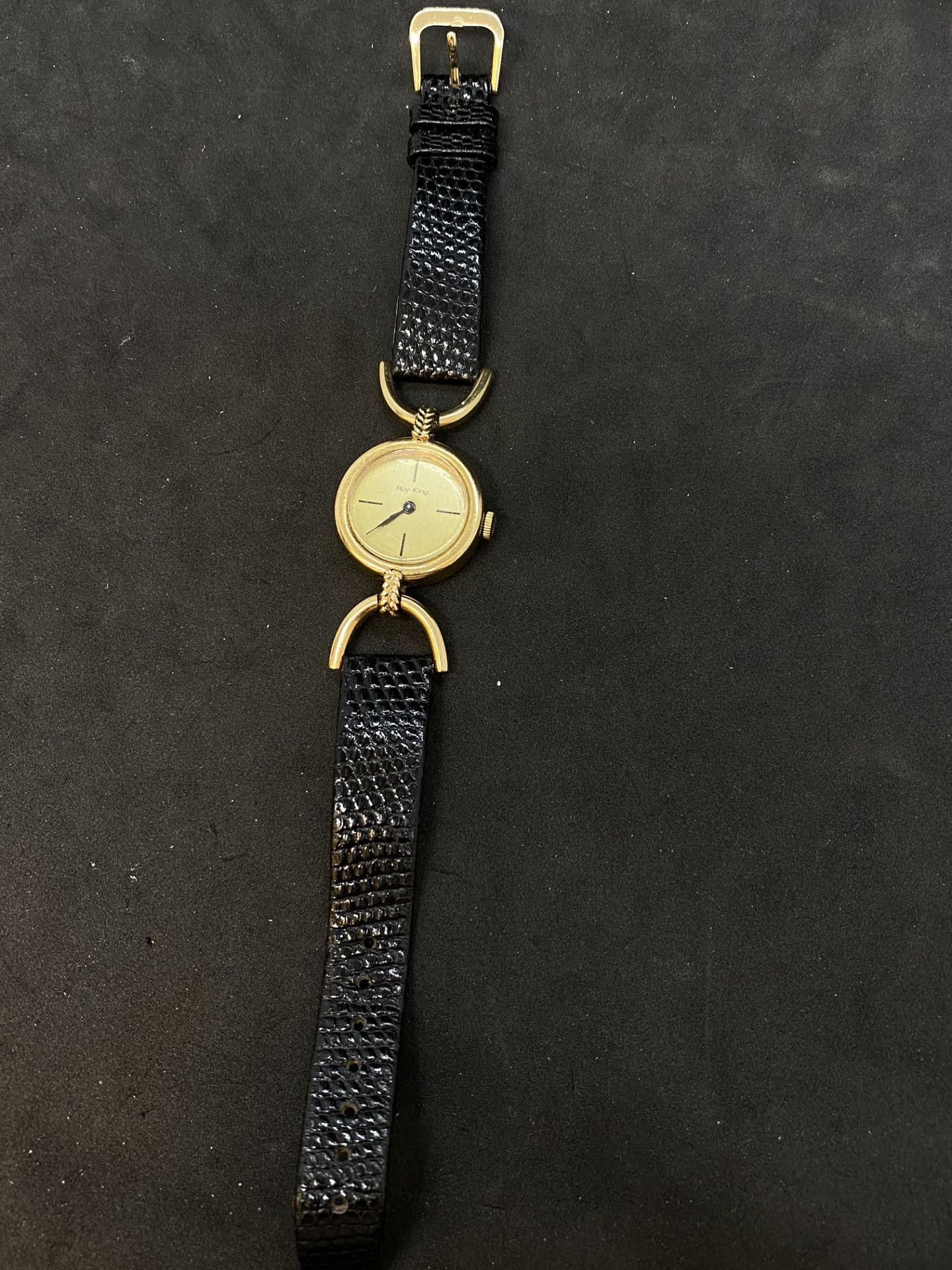 ROY KING 9CT GOLD WATCH - 19 GRAMS - Image 4 of 6