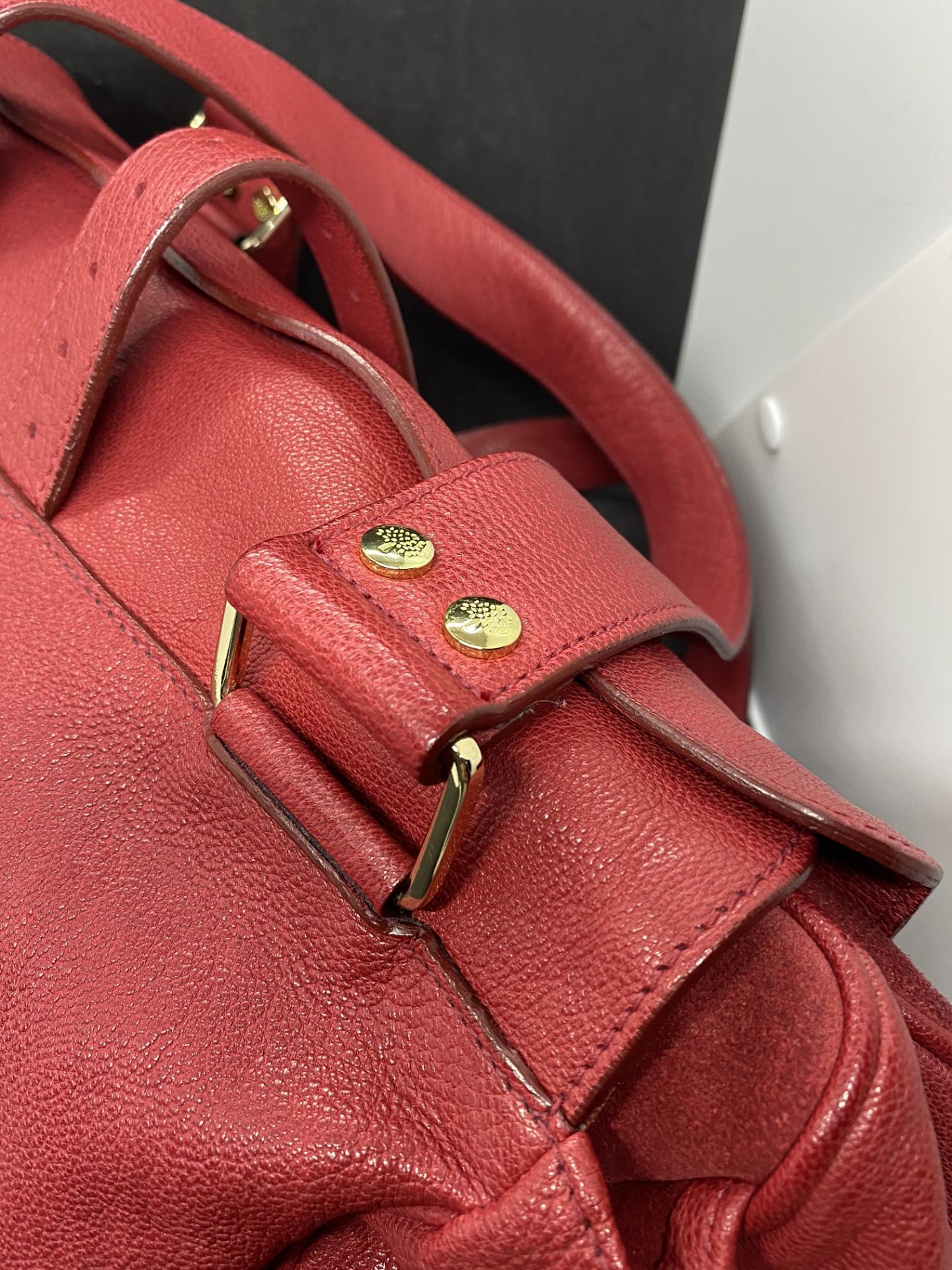 RED MULBERRY HANDBAG WITH DUSTBAG - Image 11 of 16