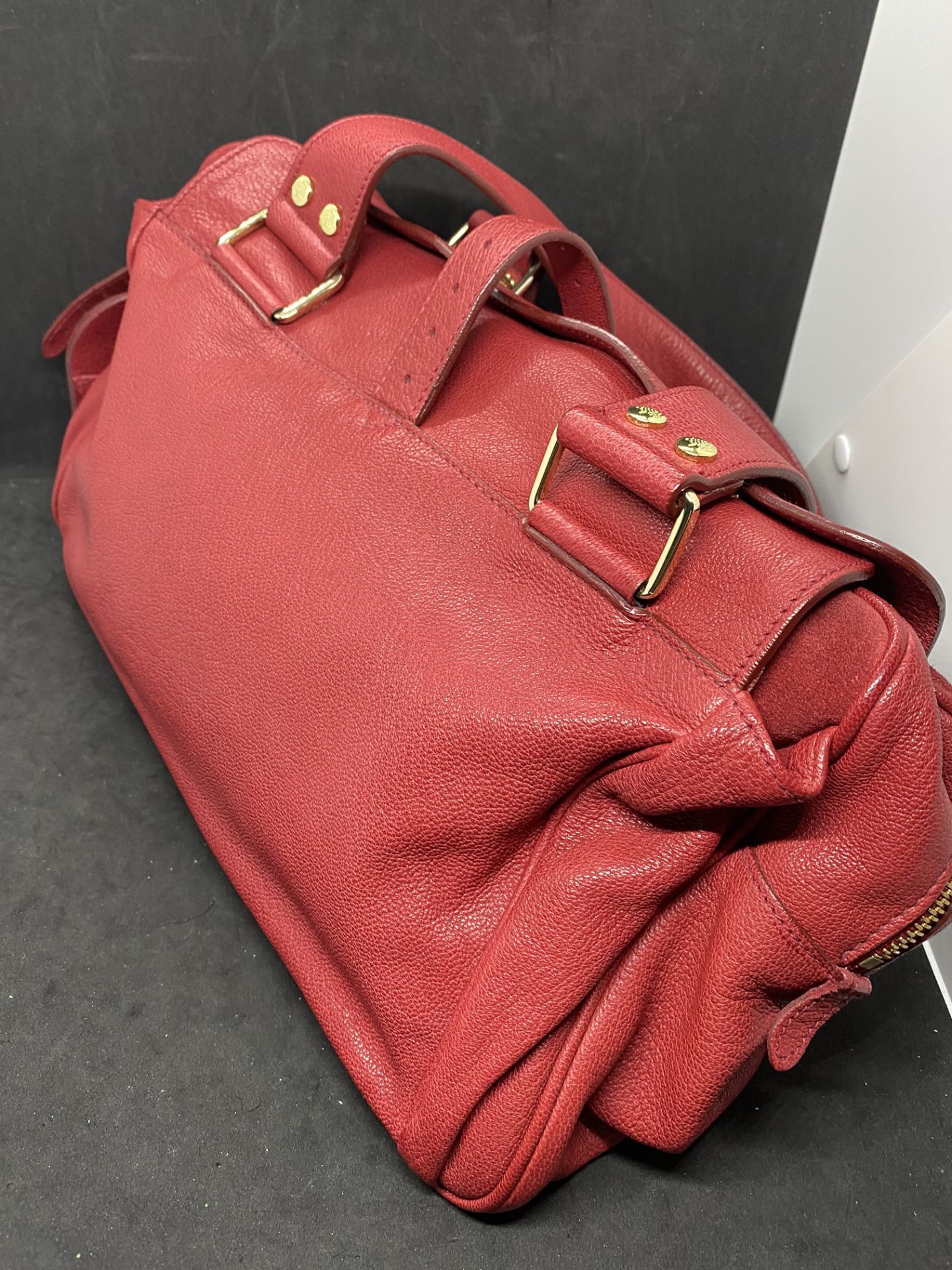 RED MULBERRY HANDBAG WITH DUSTBAG - Image 3 of 16