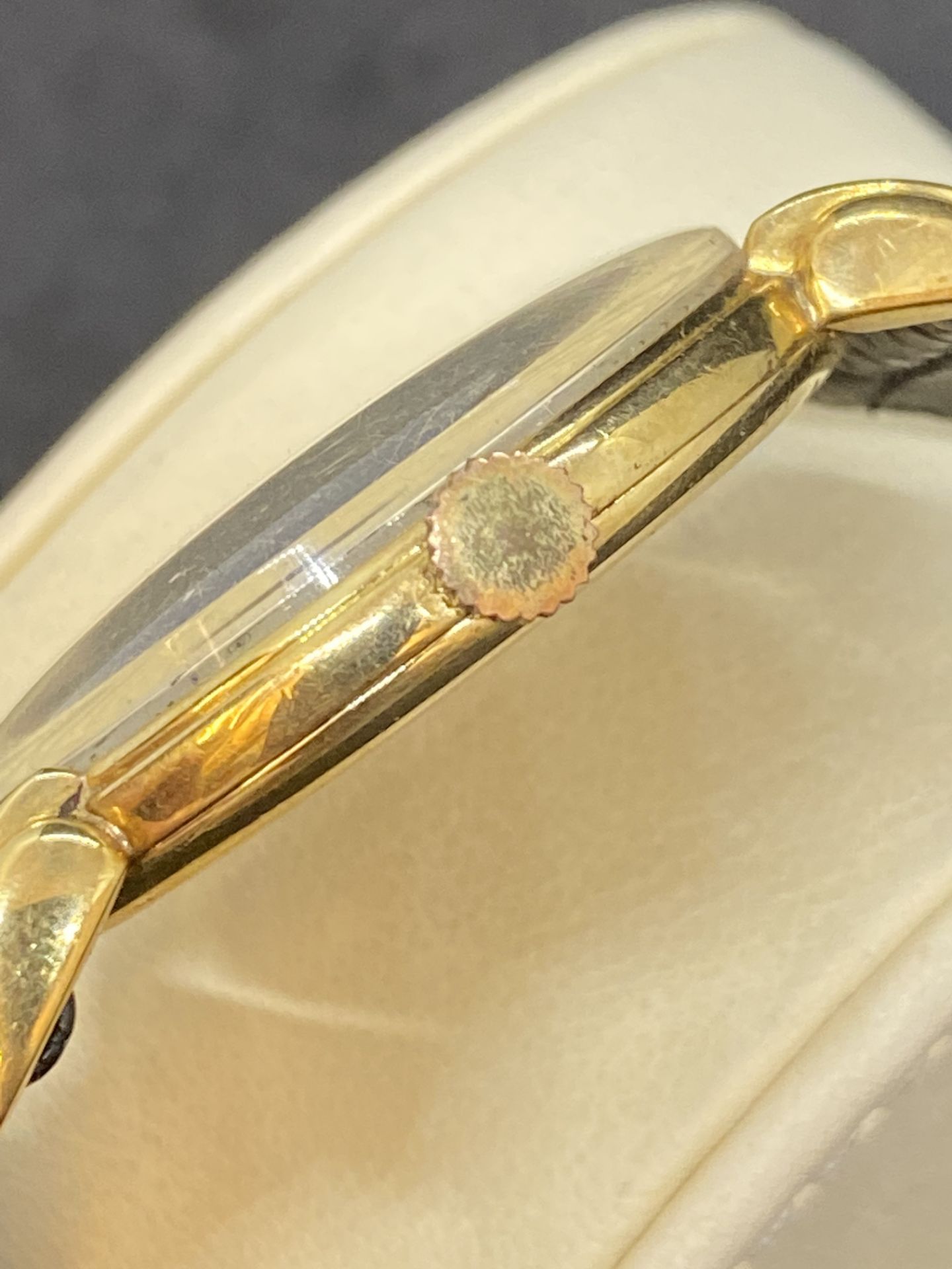 VINTAGE GLYCINE BIENNE GENEVE 18ct GOLD WATCH - Image 5 of 8