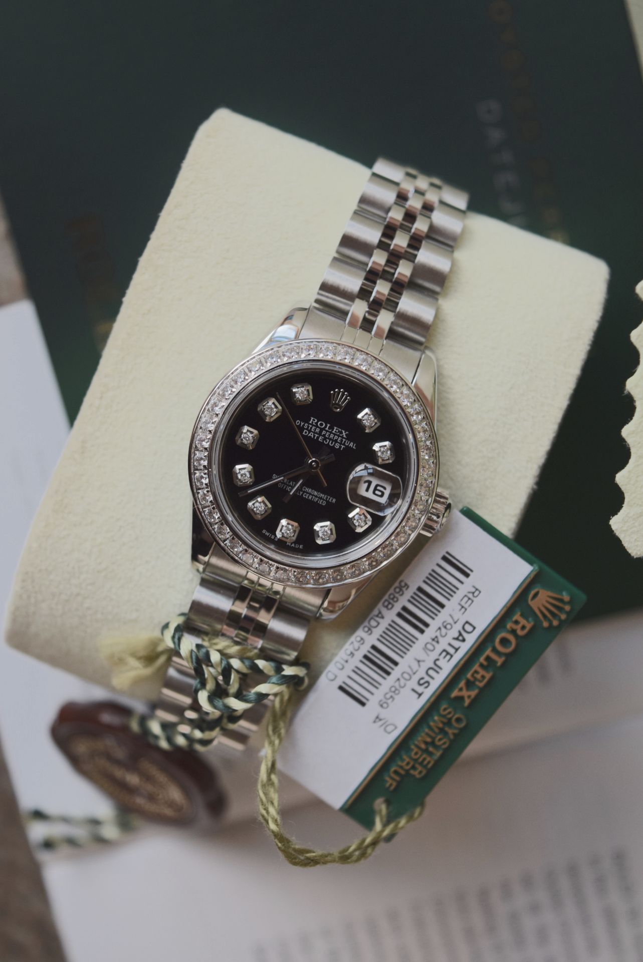 Rolex Datejust Stainless Steel - Black Diamond-set Dial - Image 4 of 7