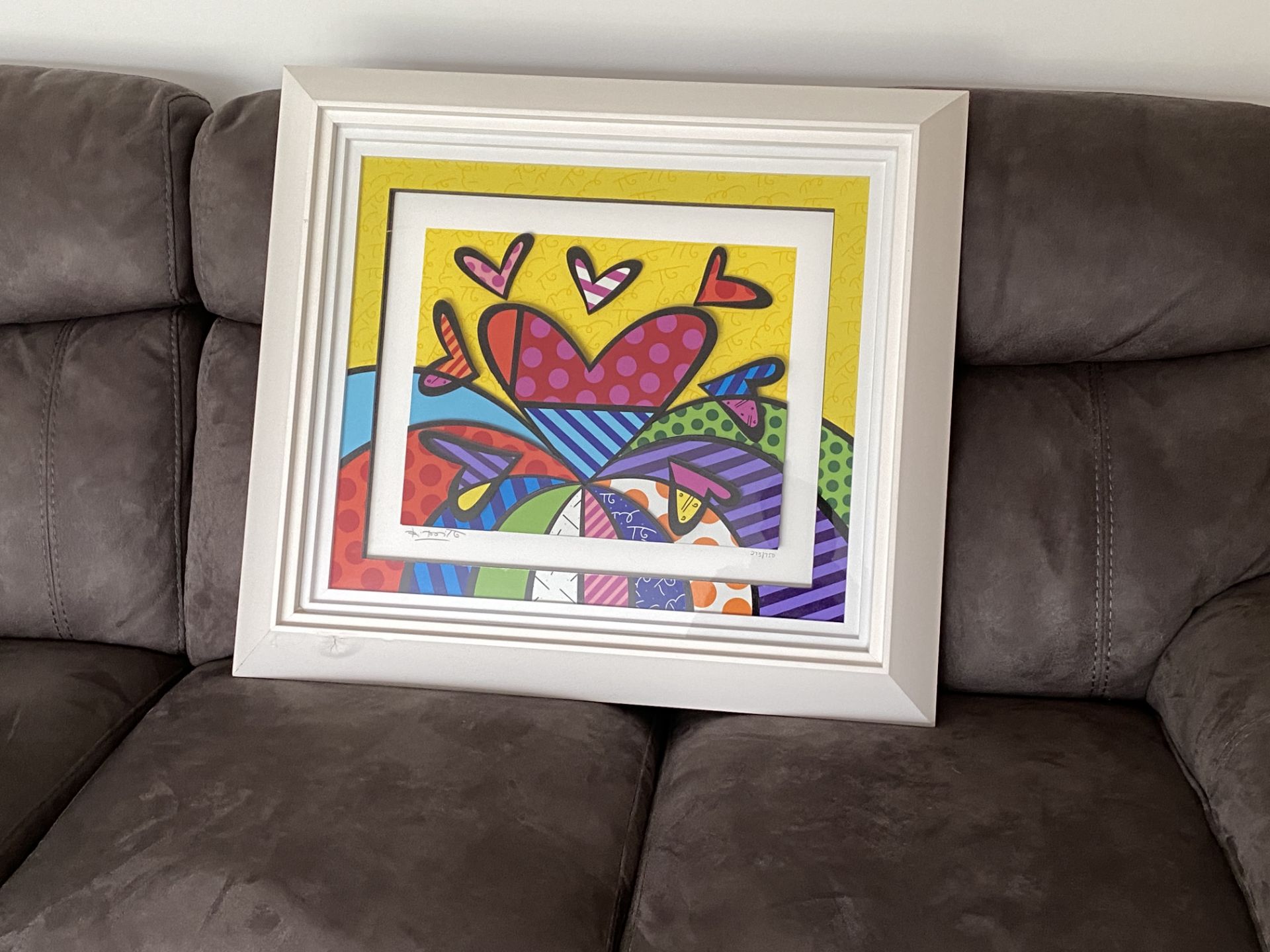 ROMERO BRITTO - I LOVE THIS LAND - MIXED MEDIA - 273/750 - SIGNED - Image 5 of 8